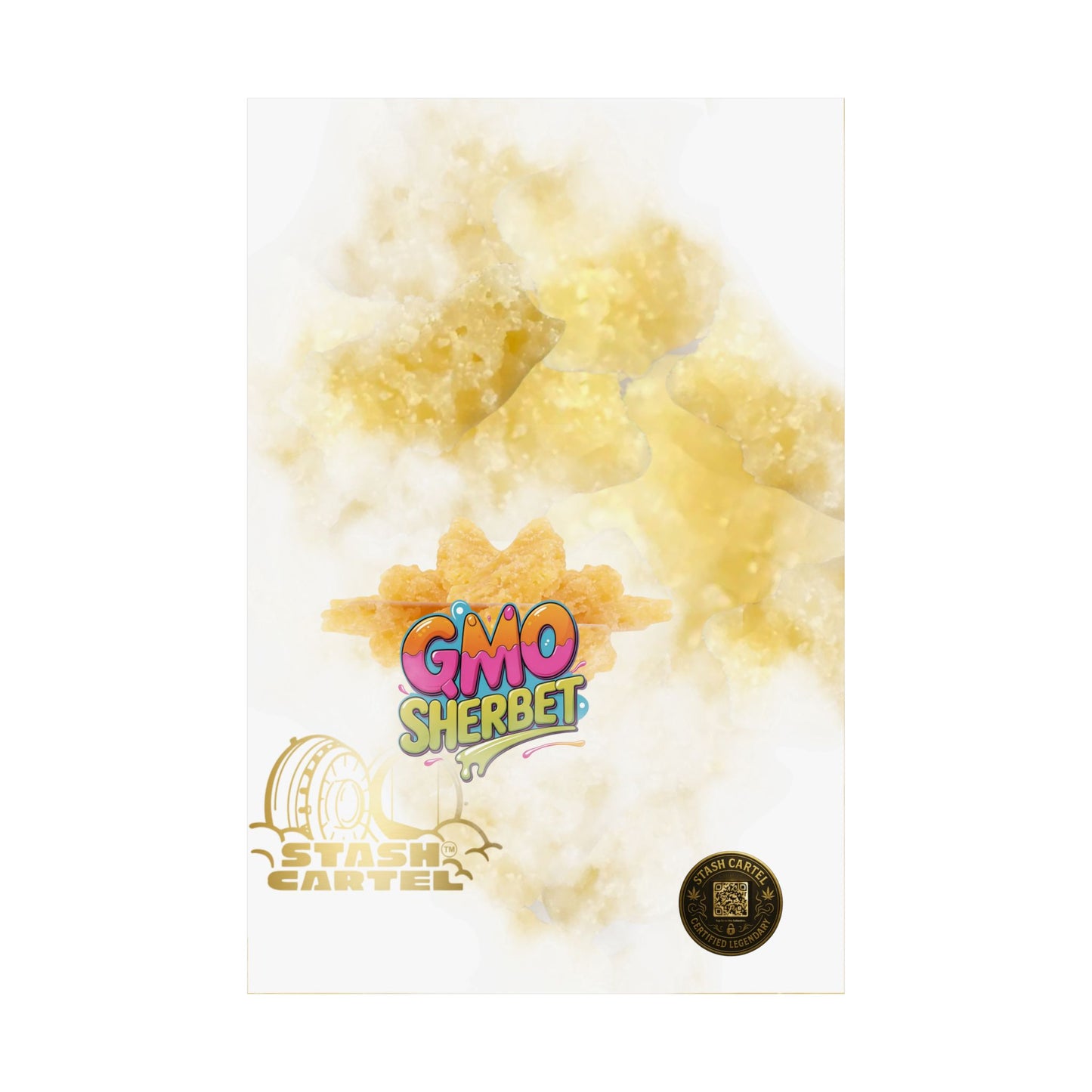 π§ "GMO Sherbet Crumble Sugar Wax" Terp Profile Art Poster