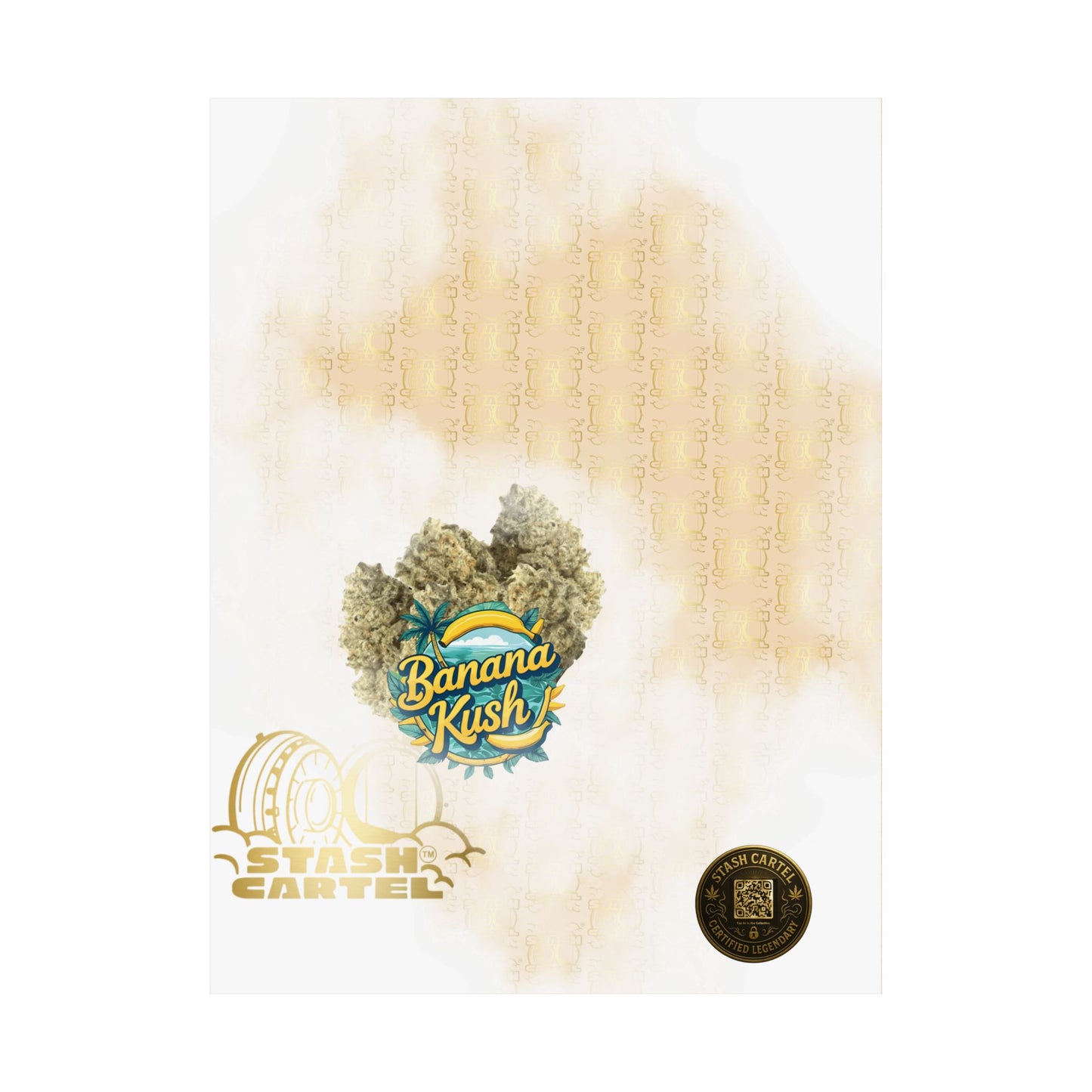 ππΏ Banana Kush Poster β Creamy Indica Hybrid Wall Print with Island Chill
