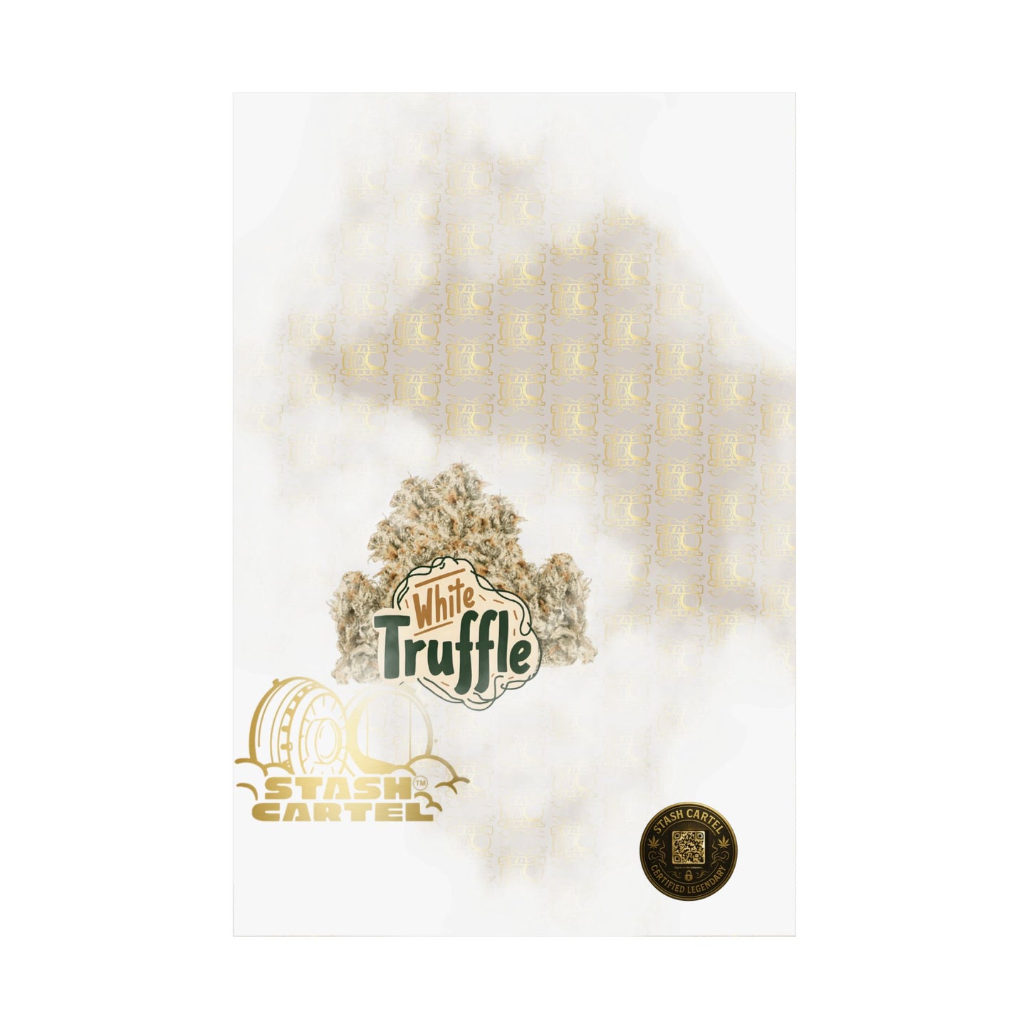 ππ¨ White Truffle Poster β Creamy Exotic Gas Poster with Velvet Indica Feel