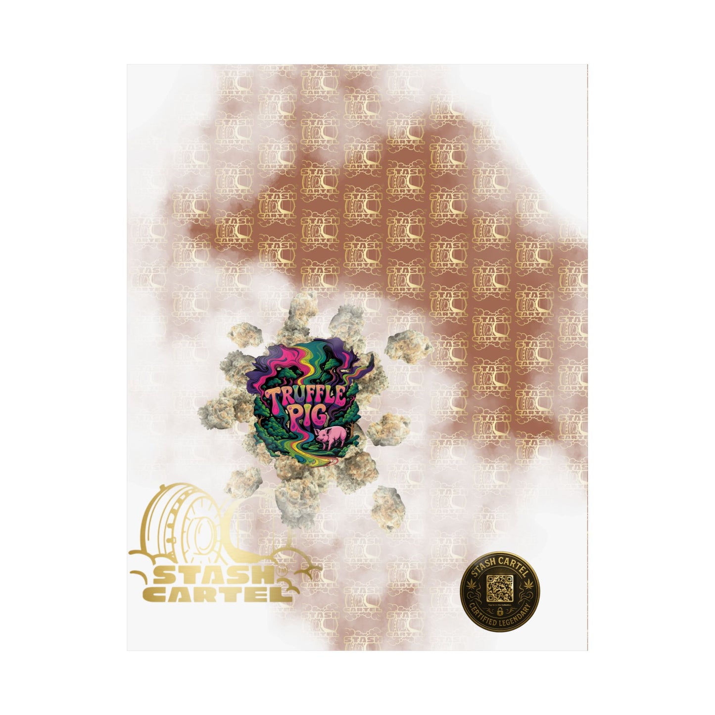 π·π« Truffle Pig Poster β Rare Indica Hybrid with Candy Gas & Earthy Depth