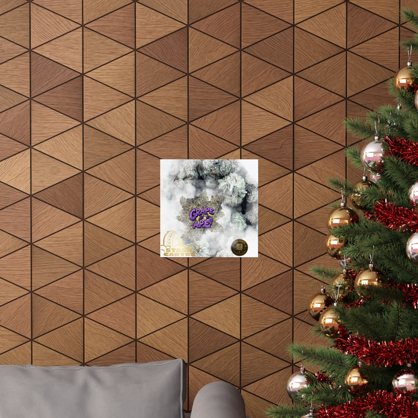 π "Grape Ape" Poster β Deep Purple Cannabis Wall Print for Indica Lovers