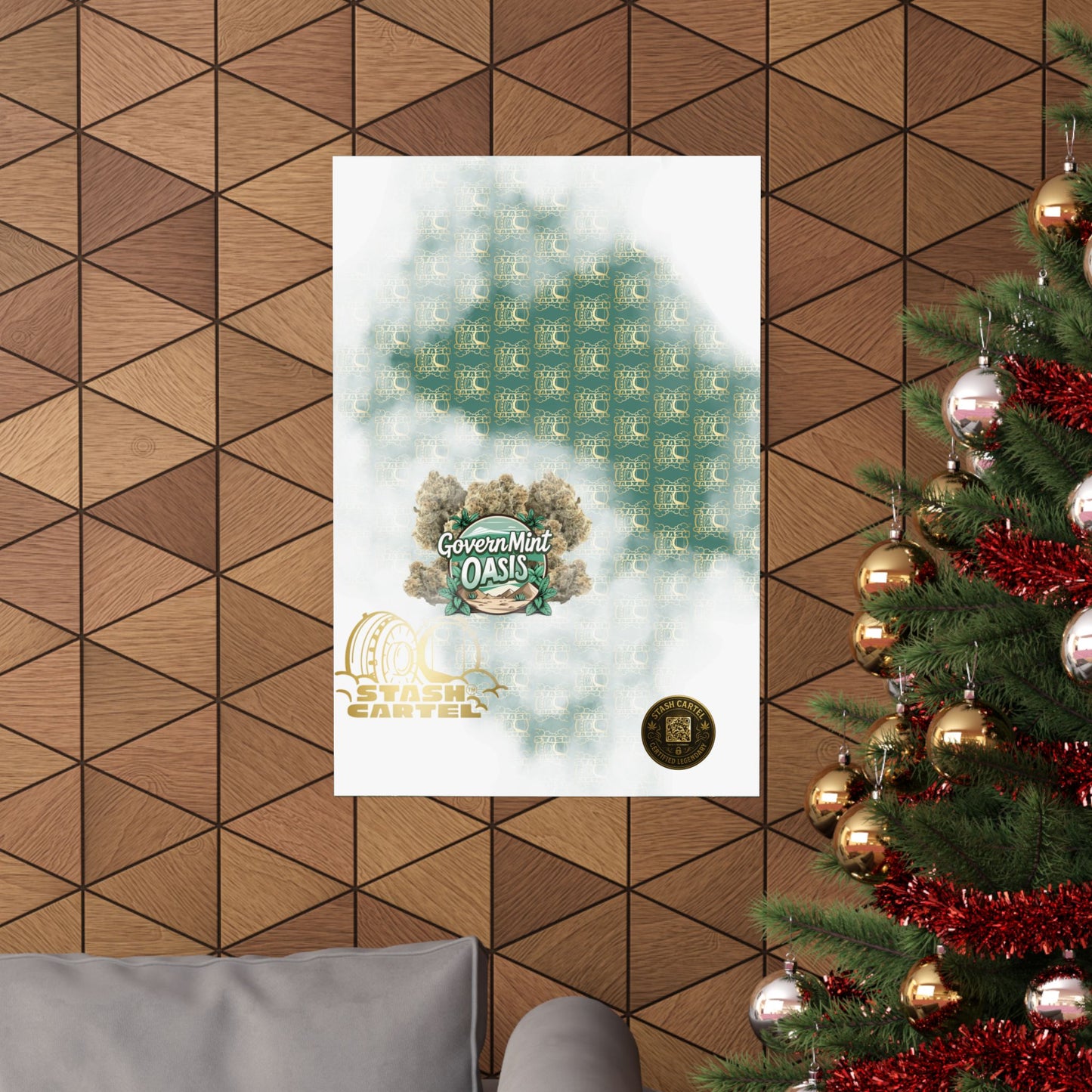 ποΈπΏ "Governmint Oasis" Hybrid Poster β Creamy Citrus Royalty
