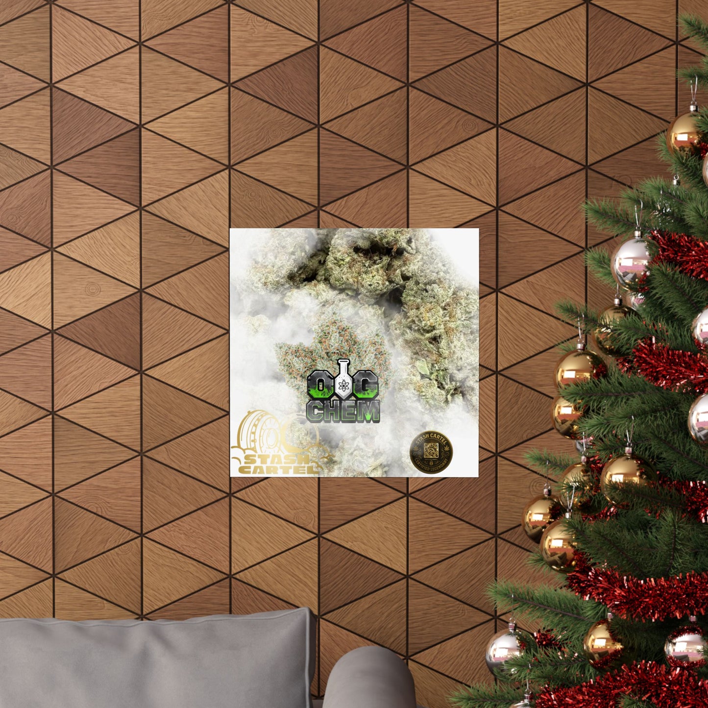 OG Chem Strain Poster – Loud Gas Cannabis Art for True Heads