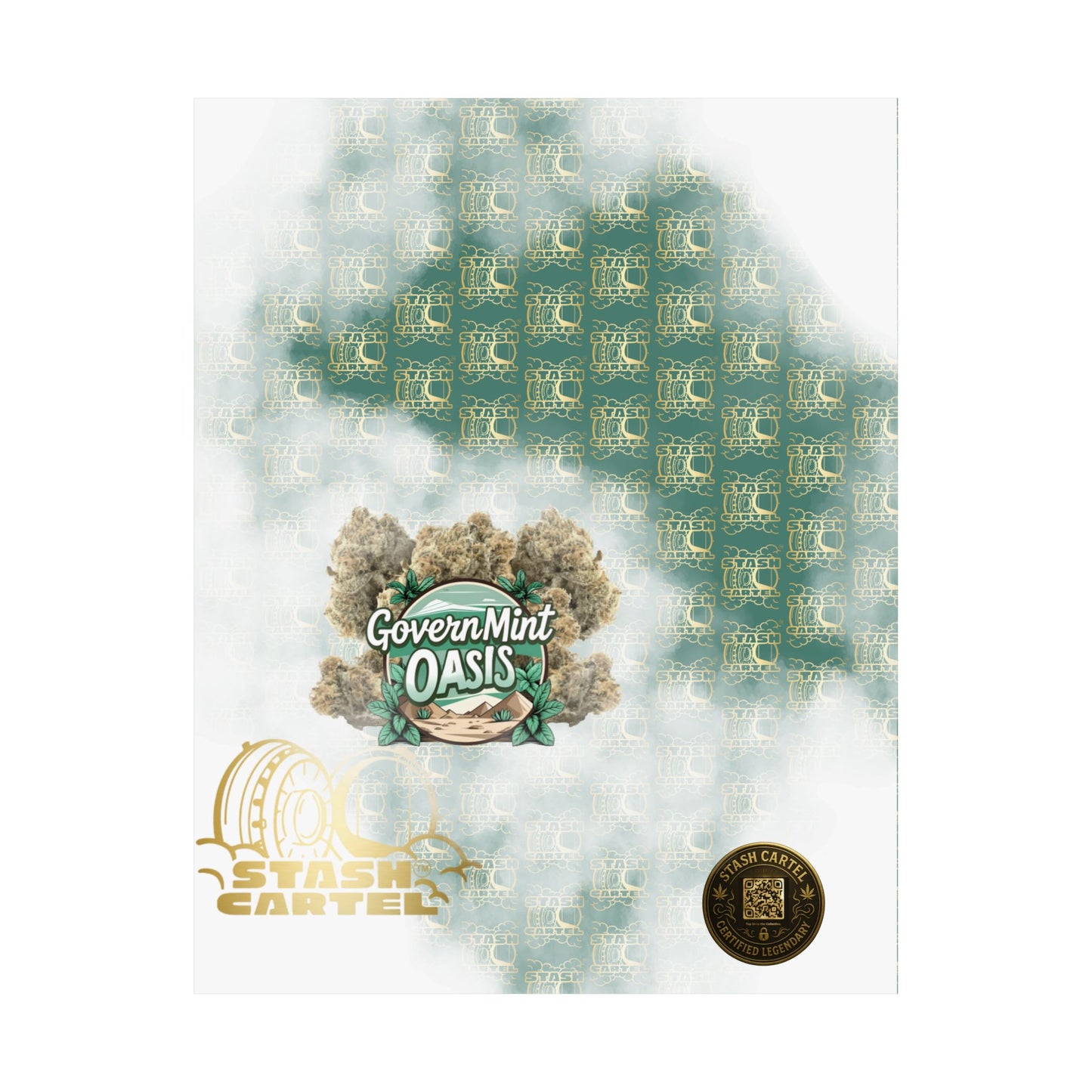 ποΈπΏ "Governmint Oasis" Hybrid Poster β Creamy Citrus Royalty