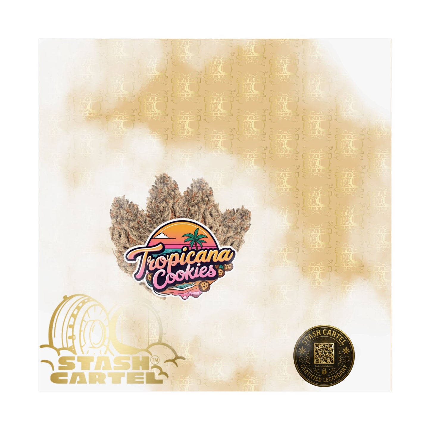 ππͺ Tropicana Cookies Poster β Bright Citrus Sativa Poster with Cookie Gas