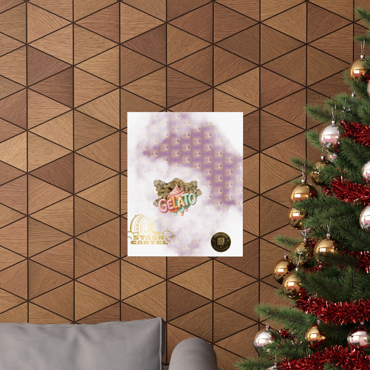 π¨ "Gelato" Strain Poster β Creamy Cannabis Wall Print with Smooth Vibes