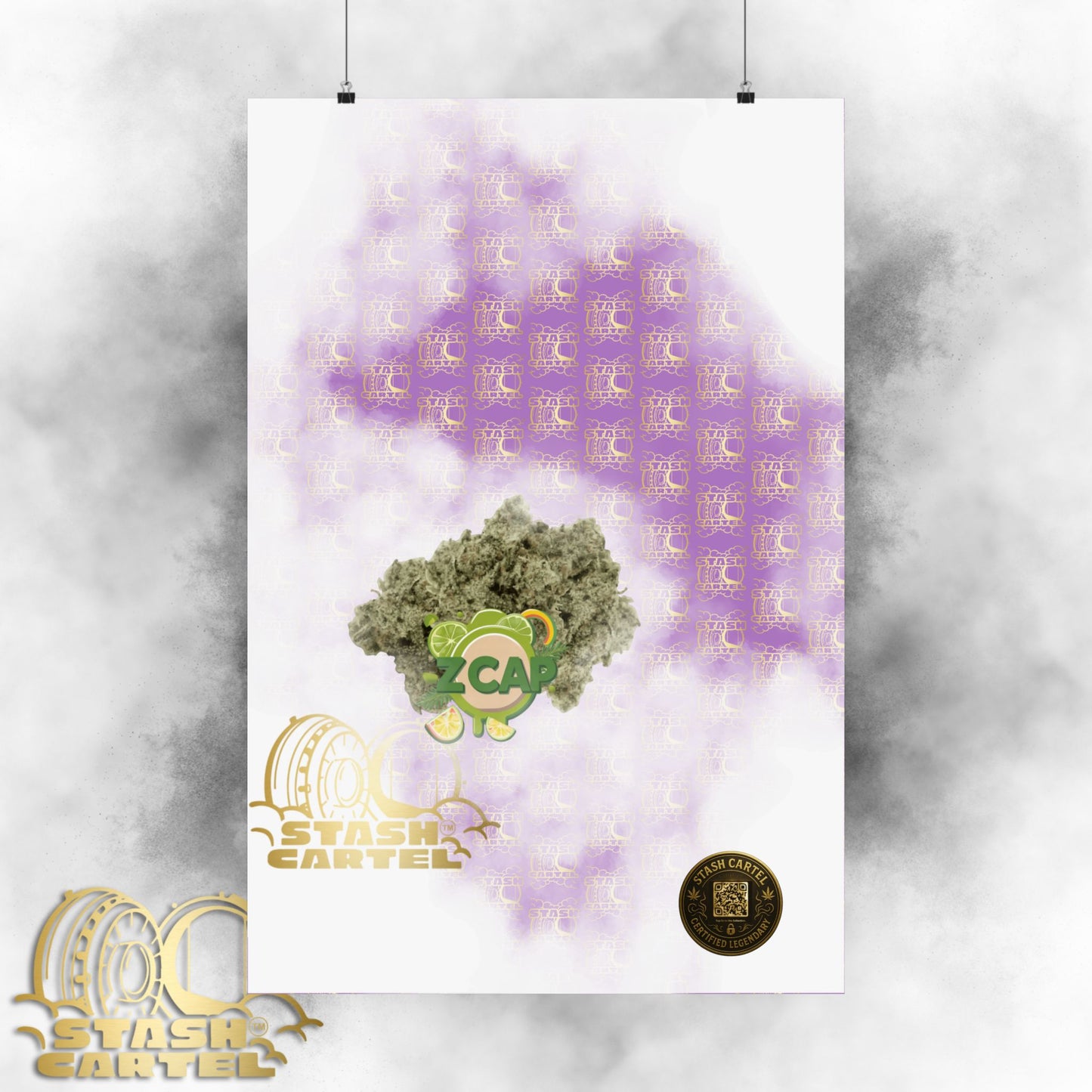 π§’π¬ Z Cap Poster β Designer Zkittlez Hybrid Wall Poster with Drippy Terps