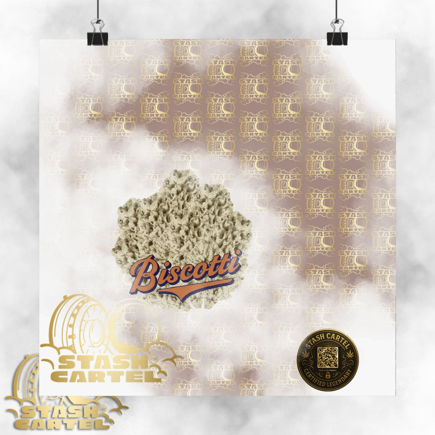 πͺπ€ Biscotti Poster β Cookie Gas Wall Art with Deep Indica Vibes