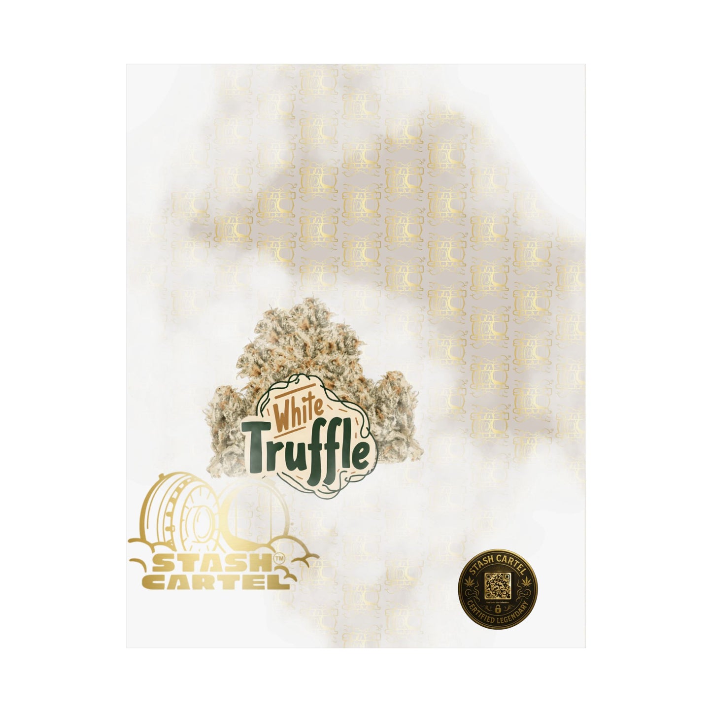 ππ¨ White Truffle Poster β Creamy Exotic Gas Poster with Velvet Indica Feel