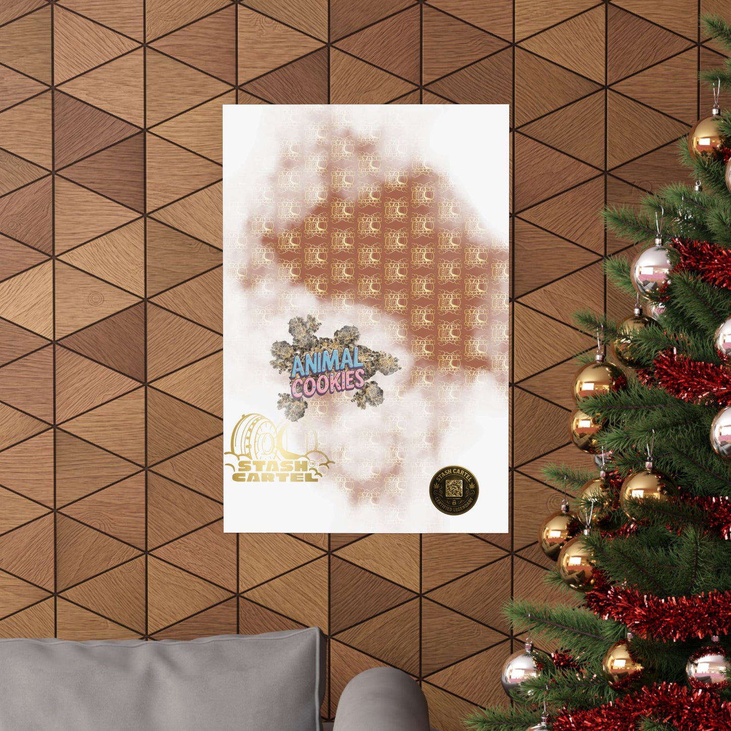 πͺπ¦ Animal Cookies Poster β Dense Indica Hybrid with Dessert Sweetness & Sedative Power