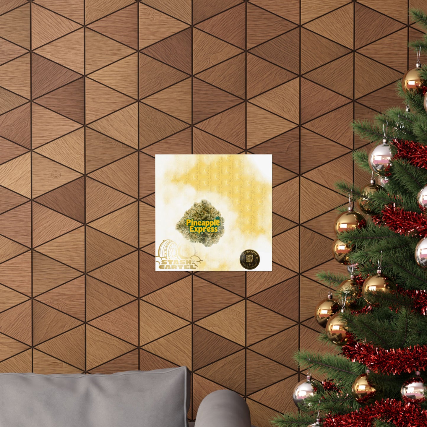 π "Pineapple Express" Tropical Sativa Drip β Sweet Cannabis Poster with High-Energy Vibes