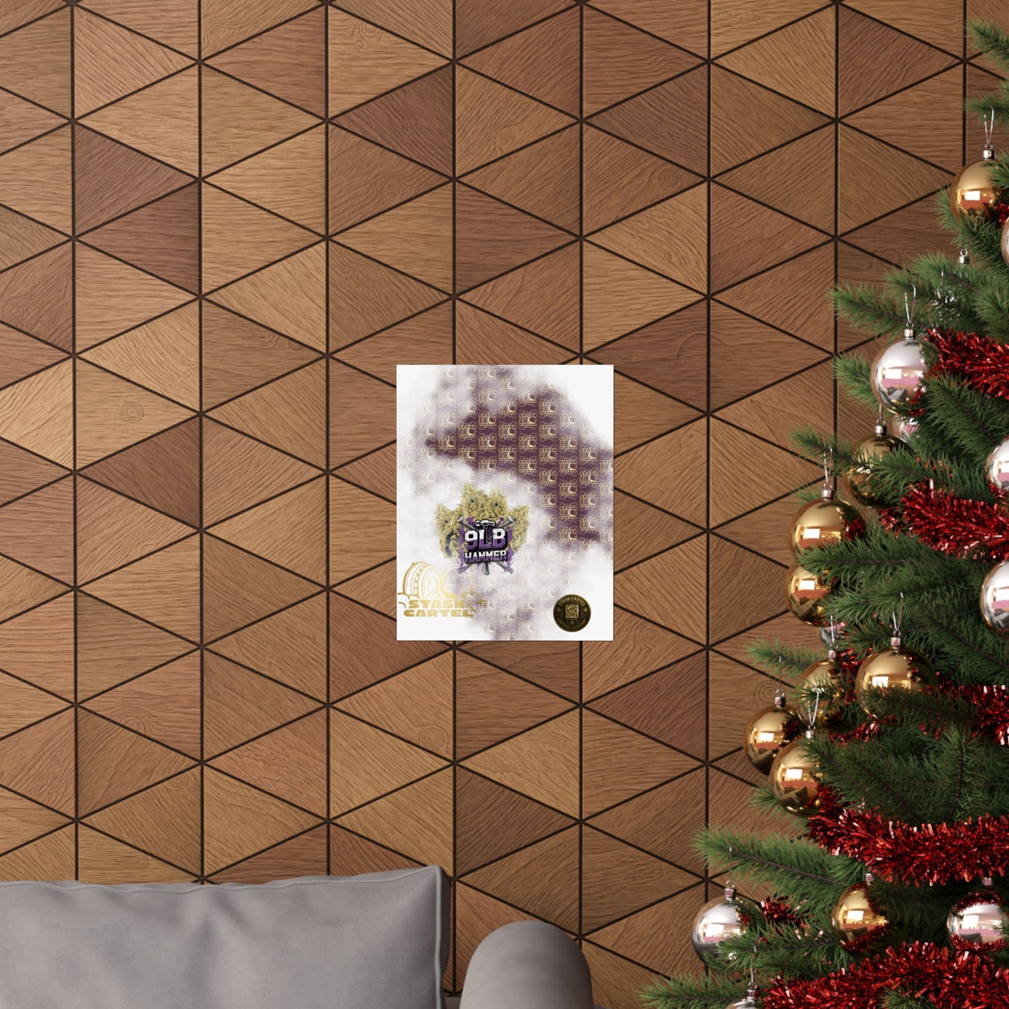 π¨π€ Nine Pound Hammer Poster β Heavy Indica Wall Art with Grape & Lime Terps