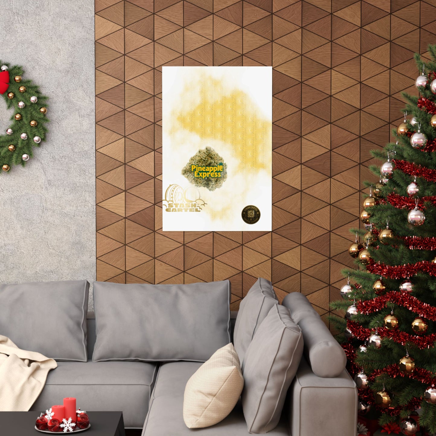 π "Pineapple Express" Tropical Sativa Drip β Sweet Cannabis Poster with High-Energy Vibes