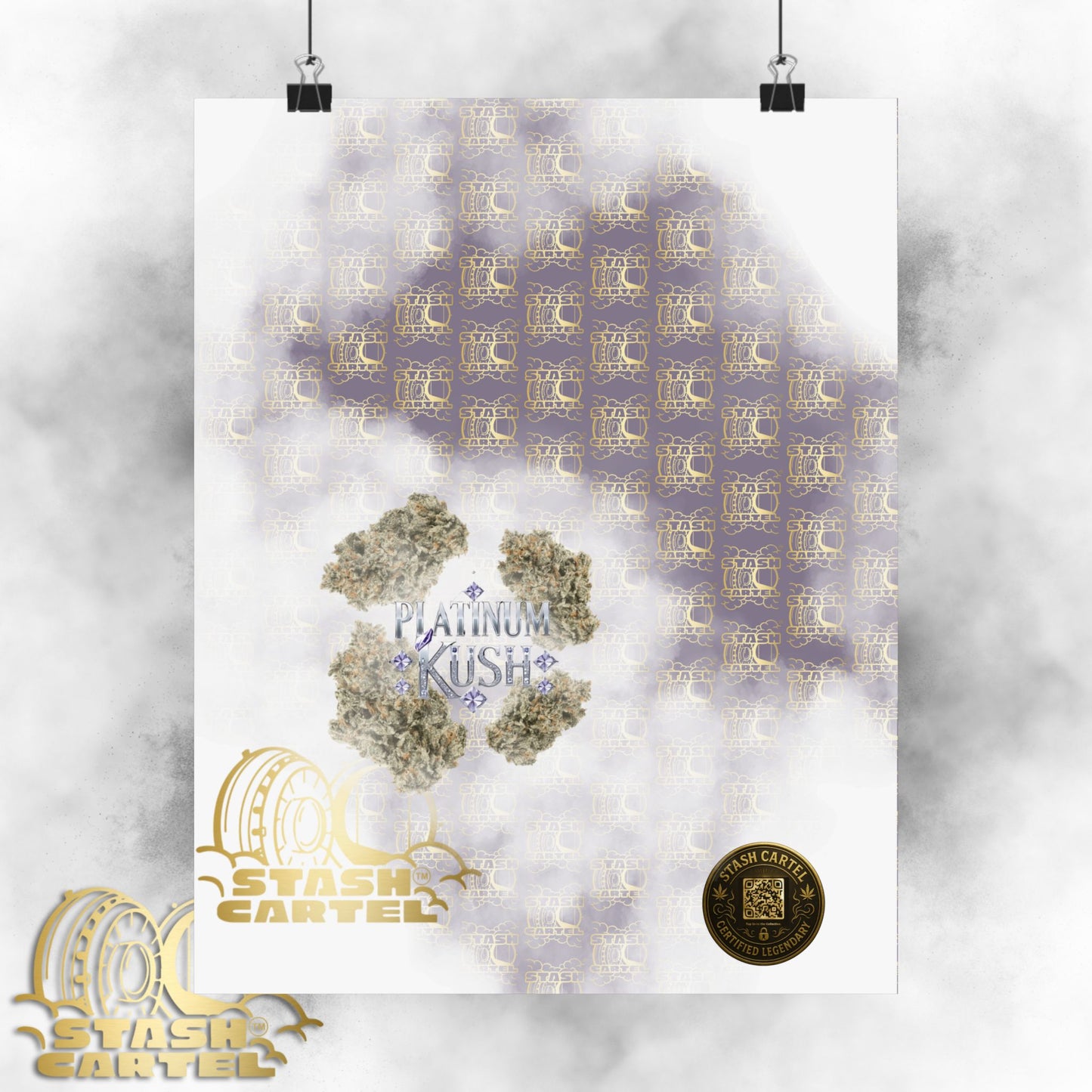 π "Platinum Kush" Luxurious Indica Poster