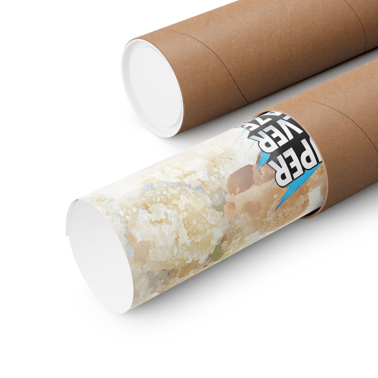 ⚡Super Silver Haze Sugar Wax Poster – Crystalline Sativa Wall Art with Gold Glow