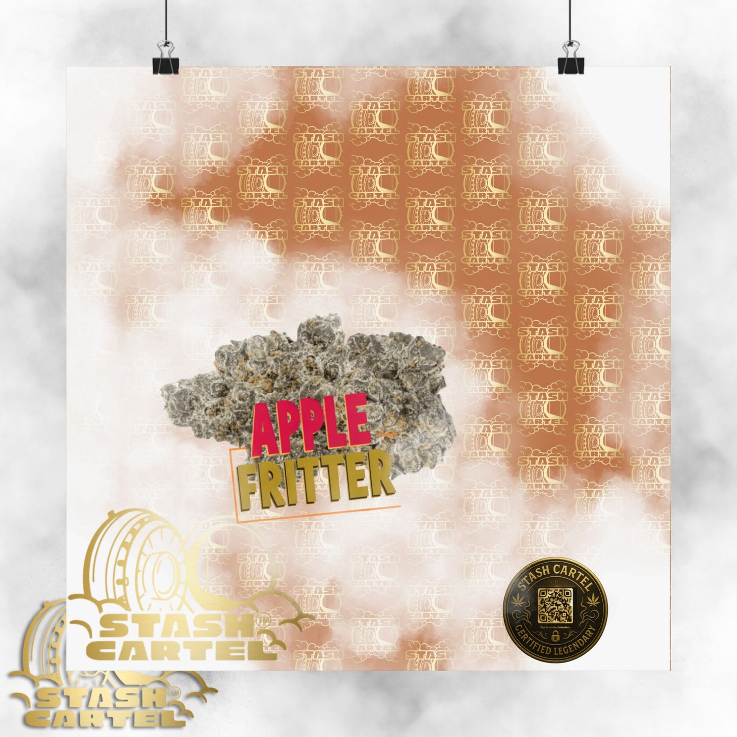 ππ₯§ "Apple Fritter" Hybrid Poster β High-THC Dessert Gas Wall Art