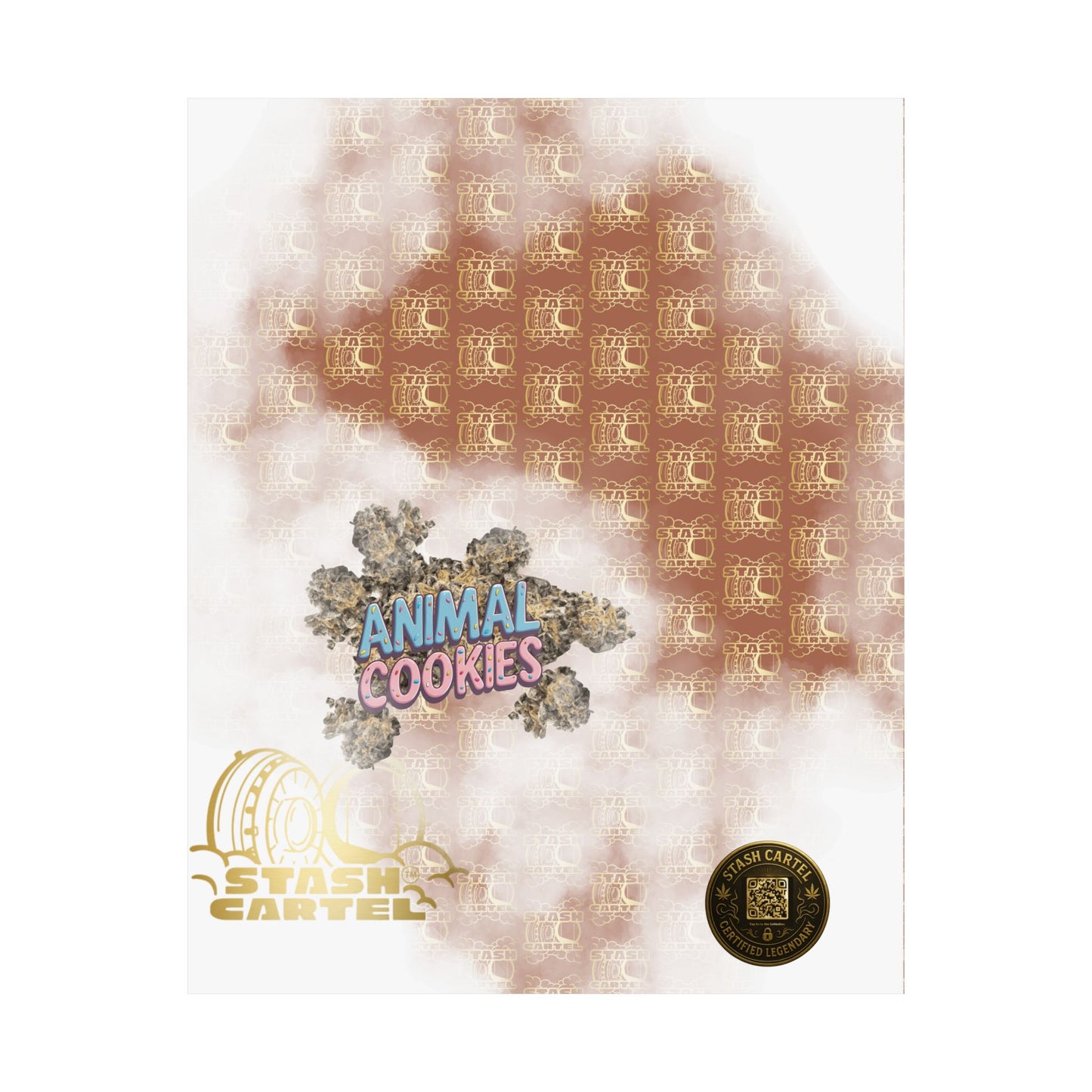 πͺπ¦ Animal Cookies Poster β Dense Indica Hybrid with Dessert Sweetness & Sedative Power