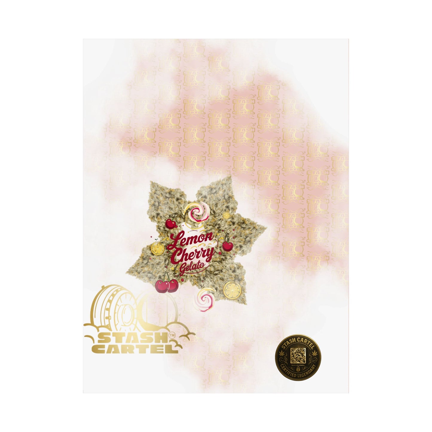 ππ Lemon Cherry Gelato Poster β Indica Wall Print with Sweet Citrus Cream Terps