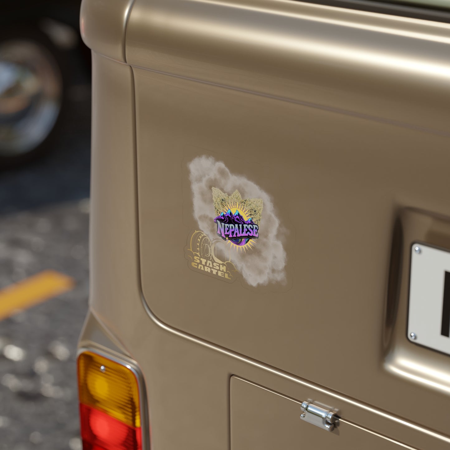 Nepalese Transparent Outdoor Sticker – Cannabis Culture Collectible