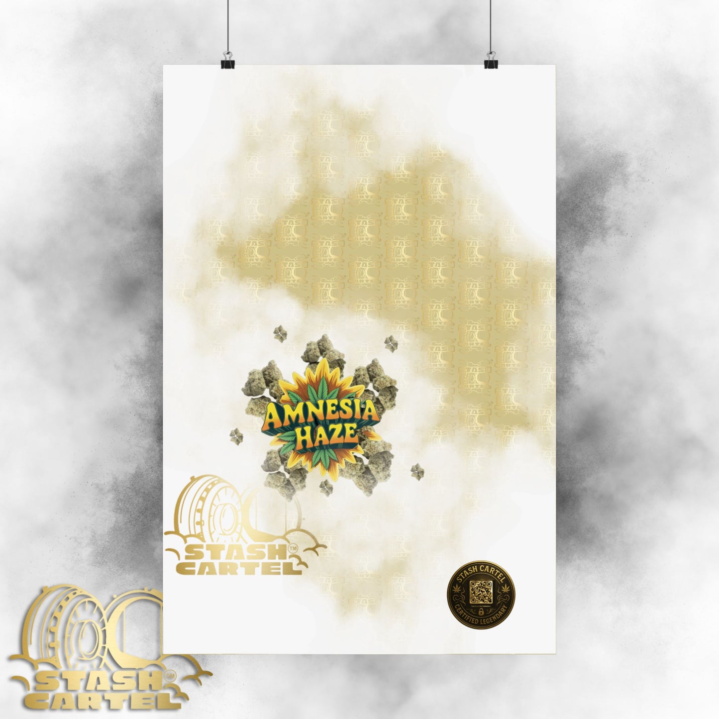 ππ Amnesia Haze Poster β Psychedelic Sativa Print for Mental Elevation
