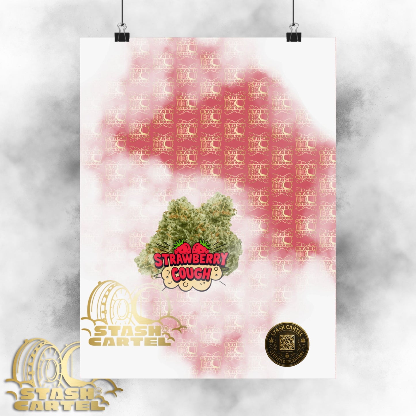 π "Strawberry Cough" Skunky Sativa Poster