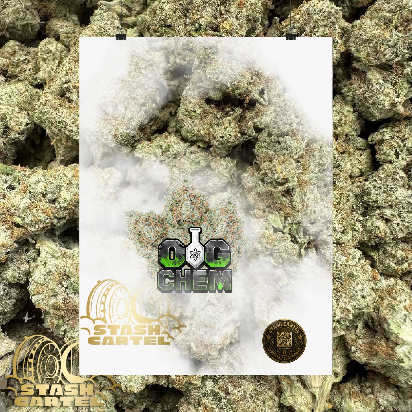 OG Chem Strain Poster – Loud Gas Cannabis Art for True Heads
