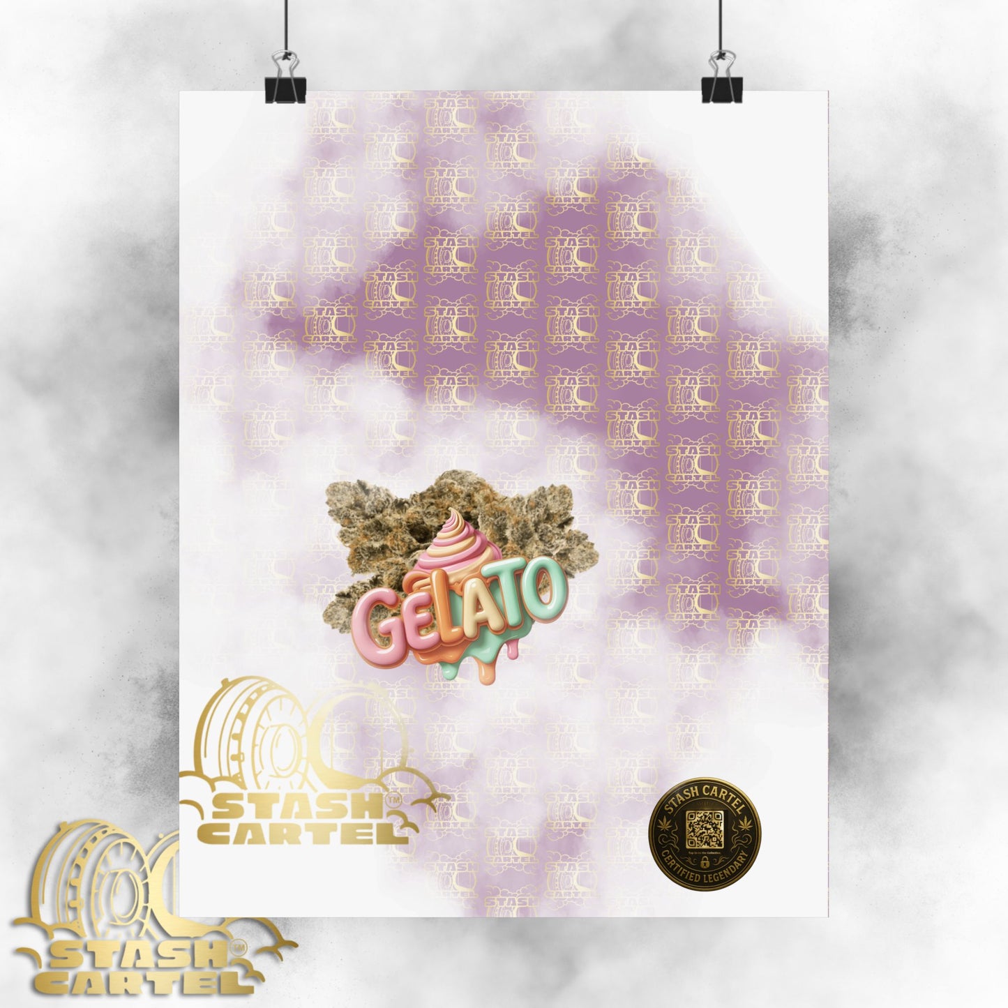 π¨ "Gelato" Strain Poster β Creamy Cannabis Wall Print with Smooth Vibes