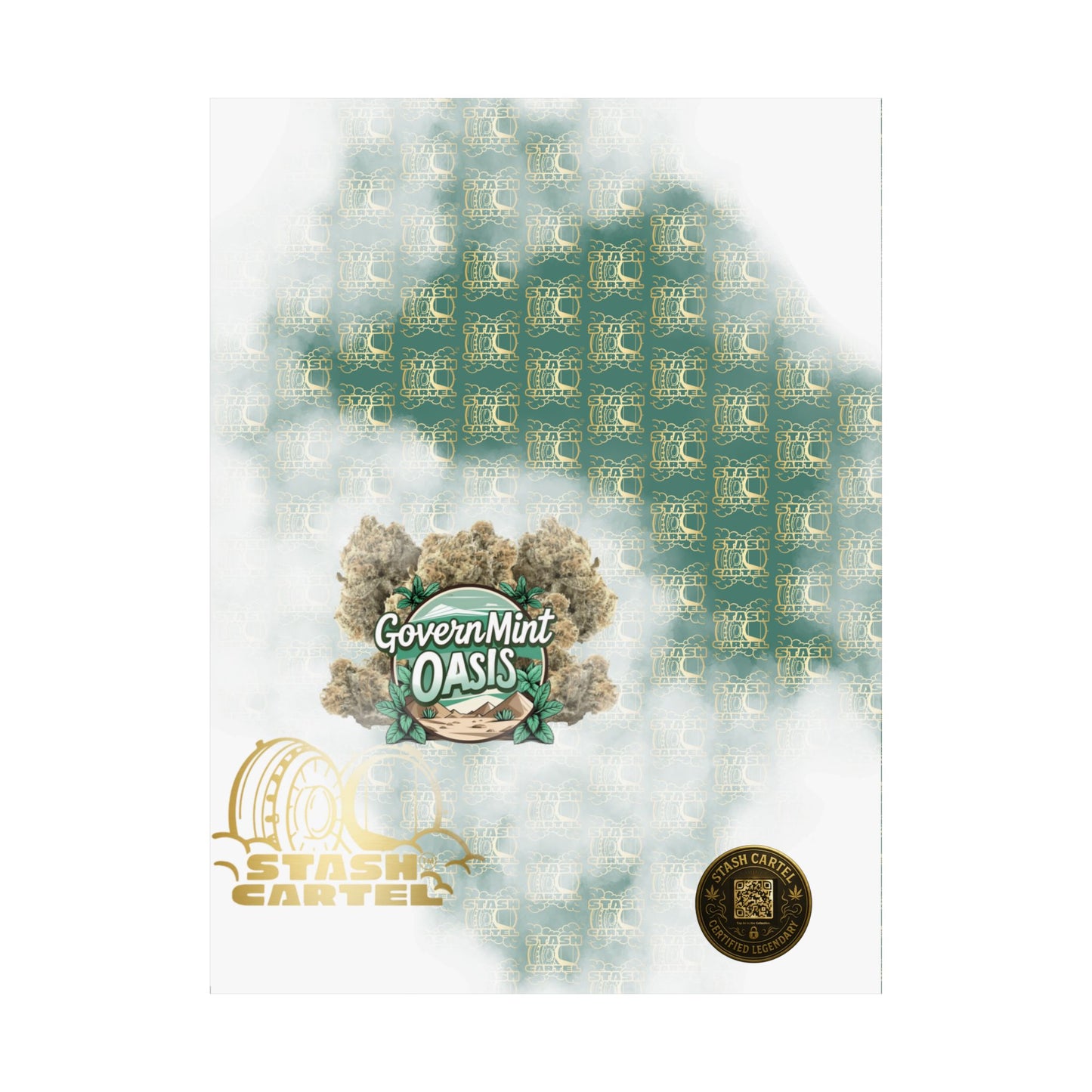 ποΈπΏ "Governmint Oasis" Hybrid Poster β Creamy Citrus Royalty