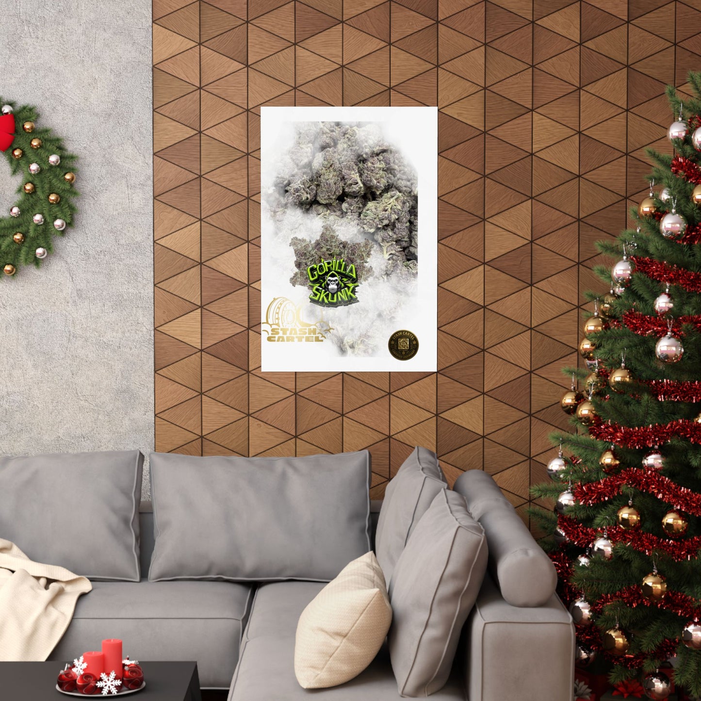 π¦ "Gorilla Skunk" Poster β Pungent Hybrid Cannabis Decor for Real Smokers