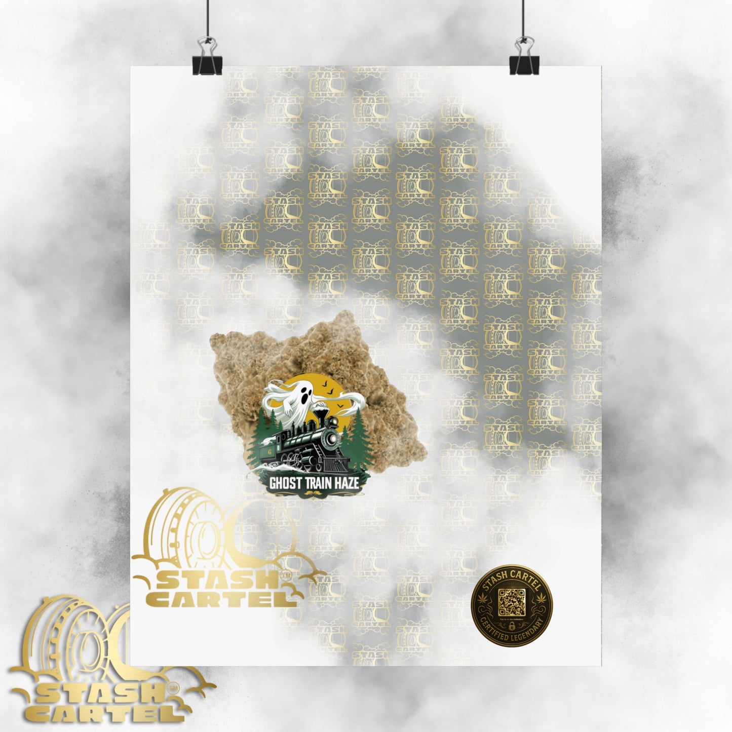 π»π Ghost Train Haze Poster β Mind-Bending Sativa Print for the Visionary