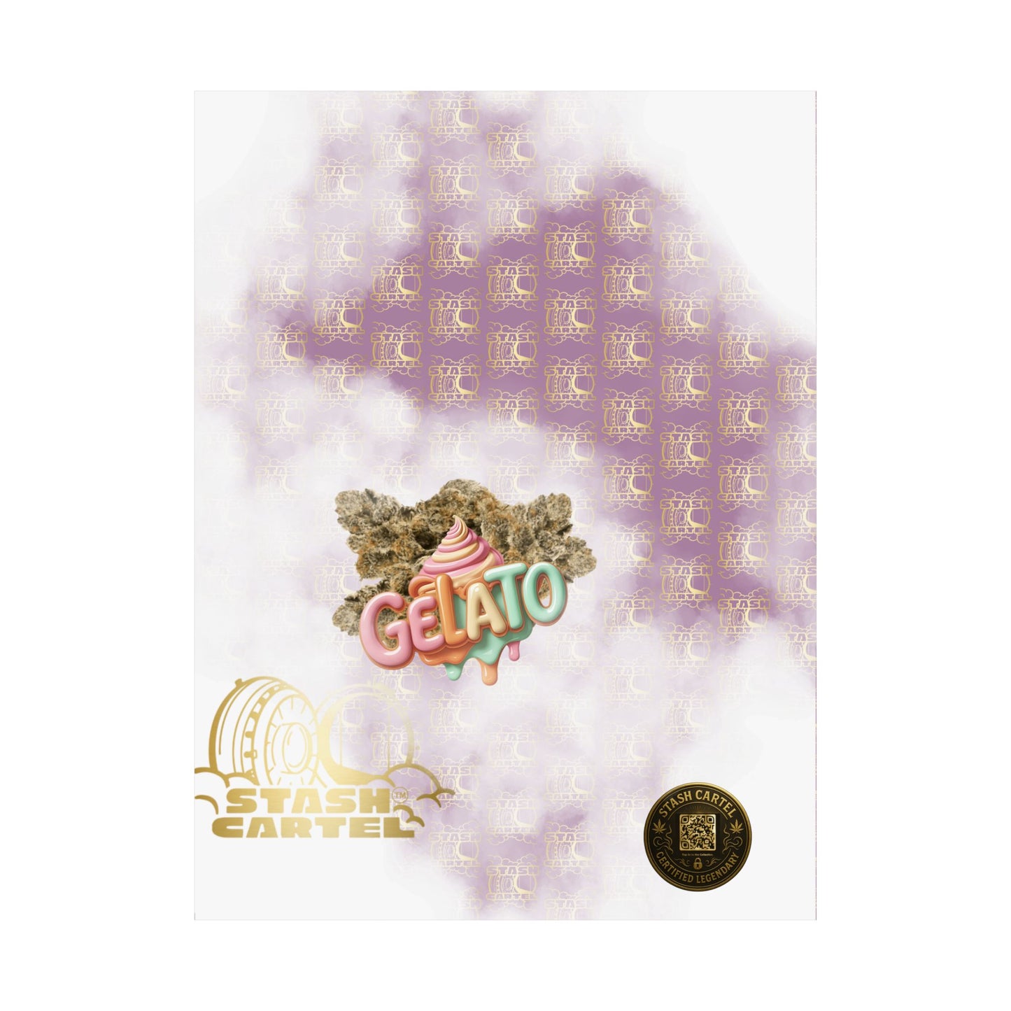 π¨ "Gelato" Strain Poster β Creamy Cannabis Wall Print with Smooth Vibes