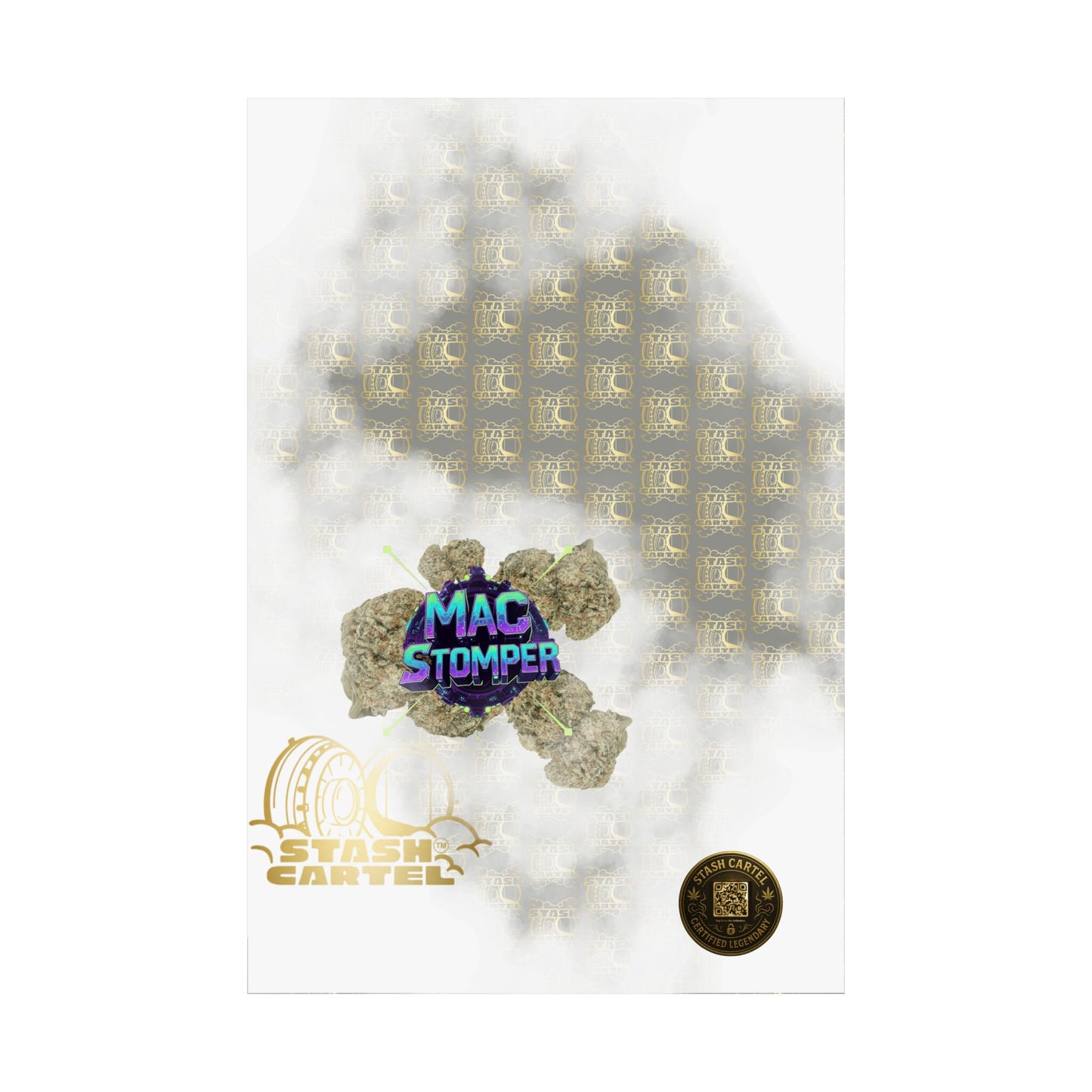 ππͺ MAC Stomper Poster β Potent Hybrid with Creamy Gas & Cosmic Body High