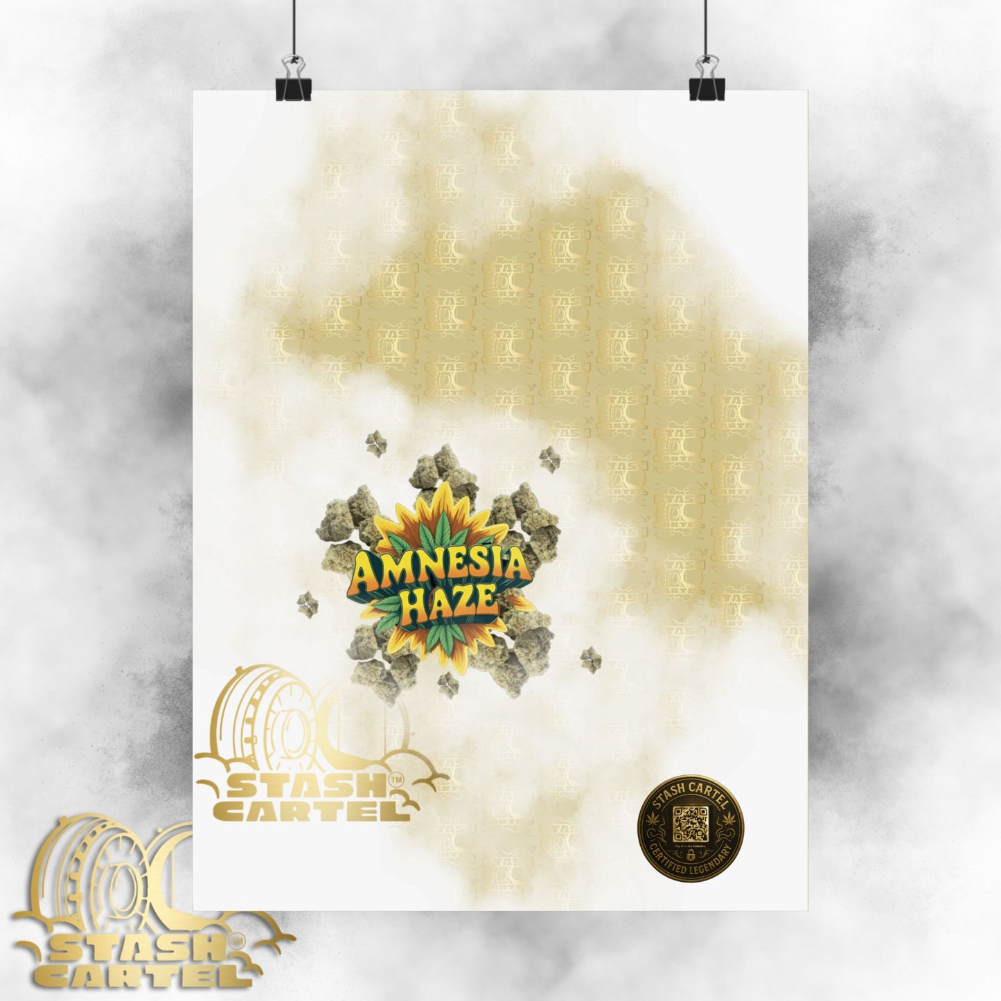 ππ Amnesia Haze Poster β Psychedelic Sativa Print for Mental Elevation