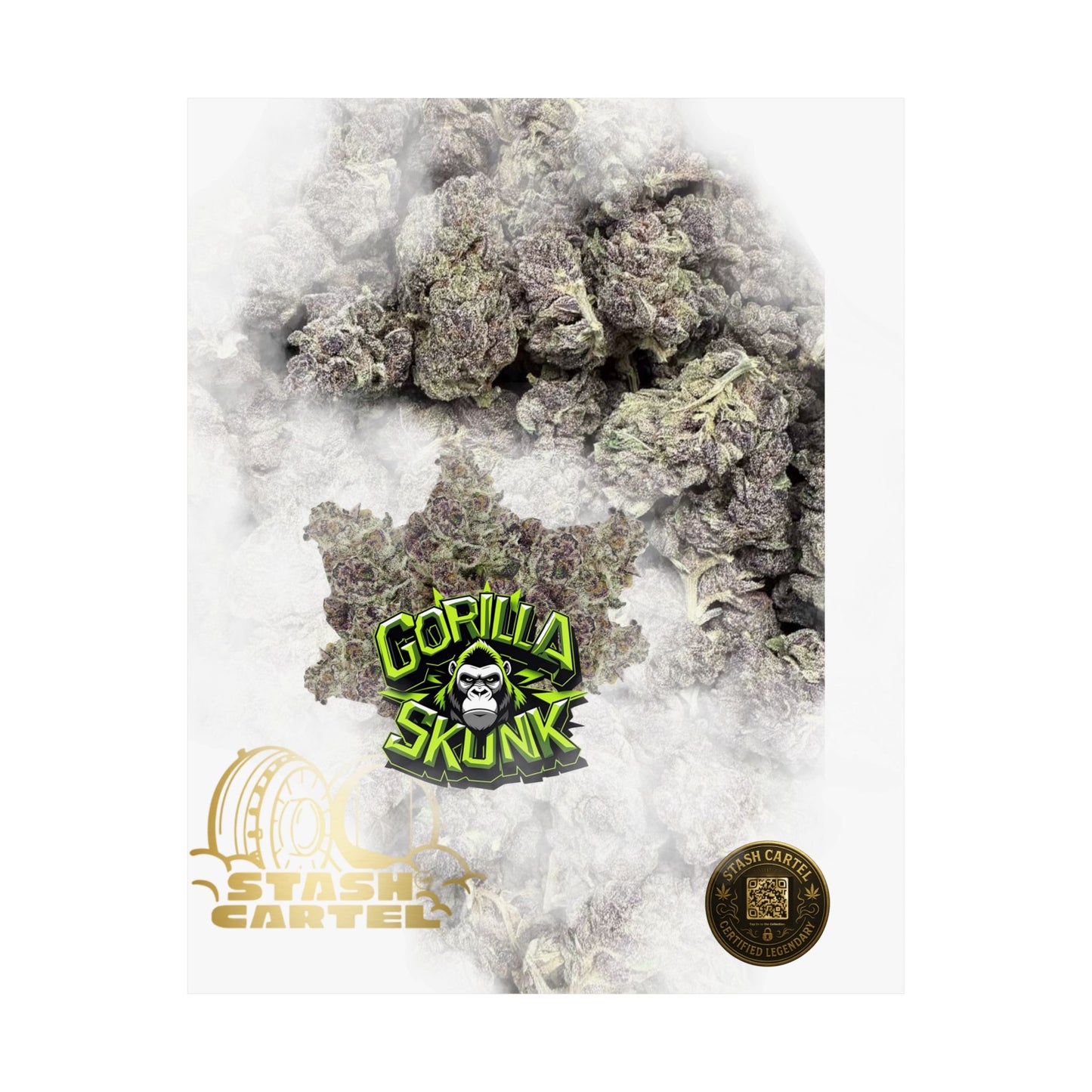 π¦ "Gorilla Skunk" Poster β Pungent Hybrid Cannabis Decor for Real Smokers