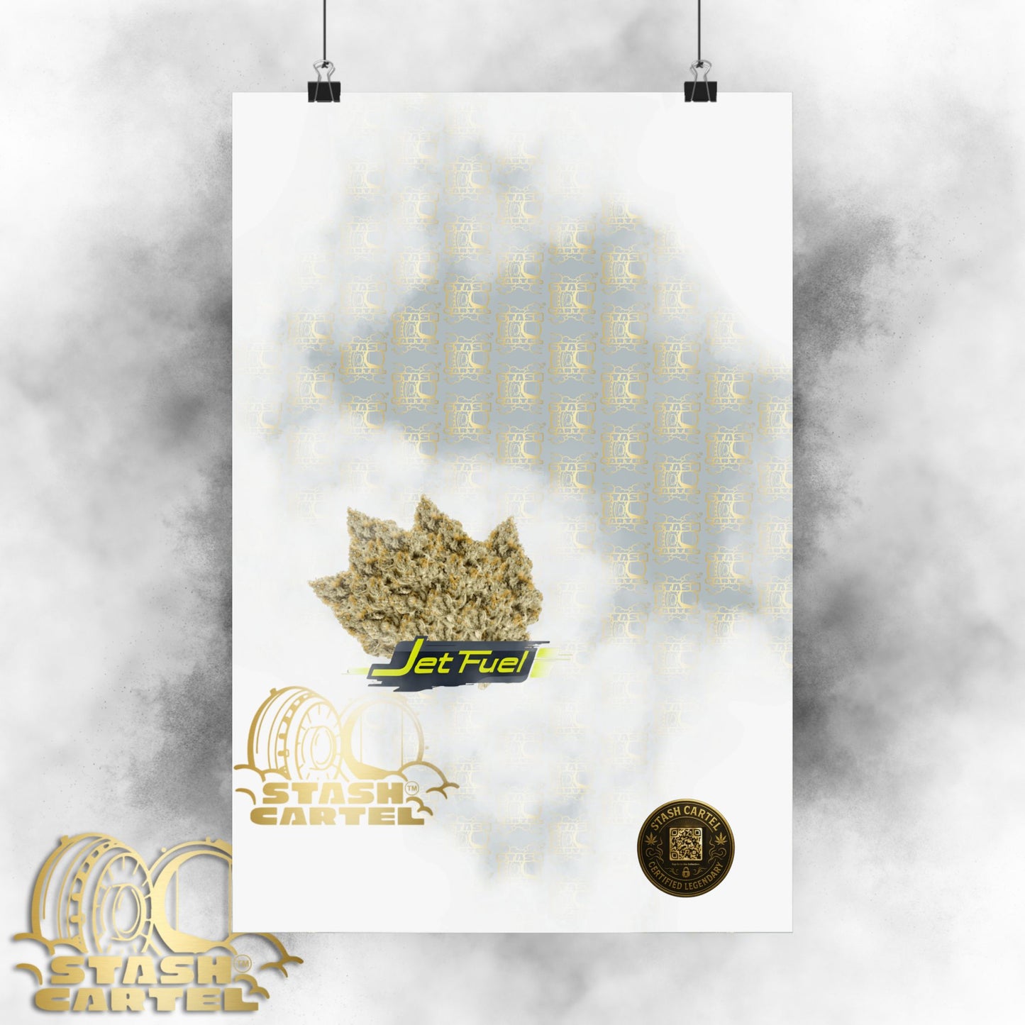 ✈️⛽ Jet Fuel Poster – High-Octane Sativa Wall Art with Pure Diesel Power