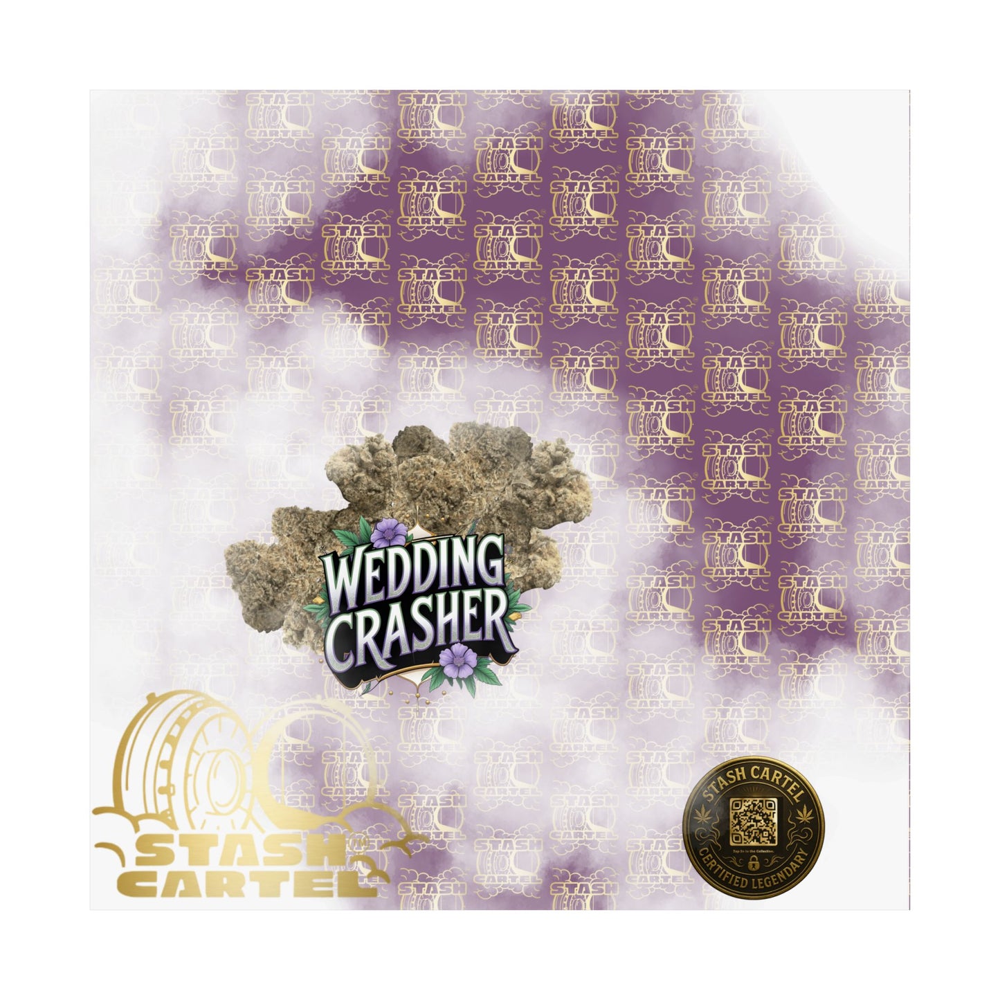ππ Wedding Crasher Poster β Uplifting Hybrid Wall Art with Vanilla Cake & Purple Gas