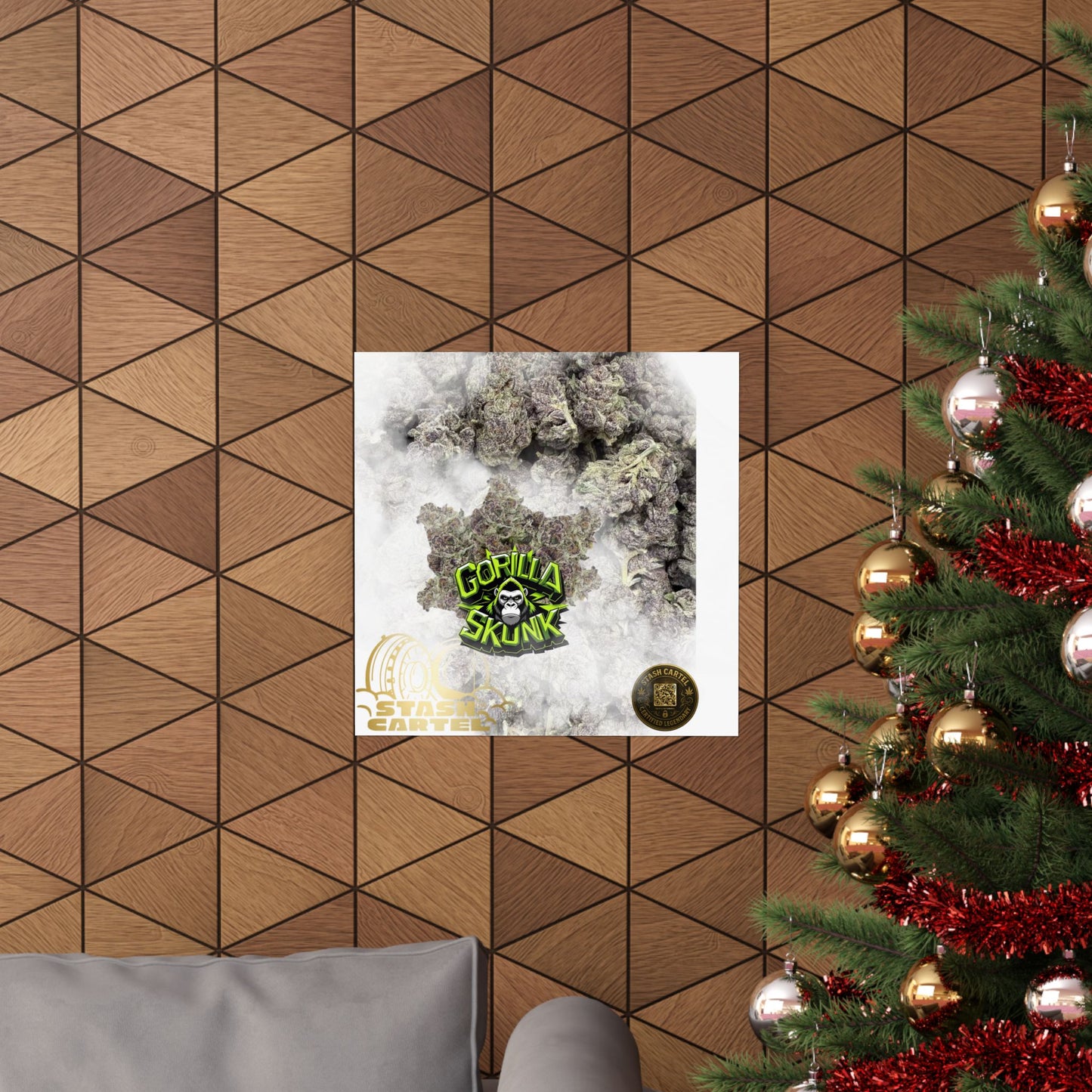 π¦ "Gorilla Skunk" Poster β Pungent Hybrid Cannabis Decor for Real Smokers