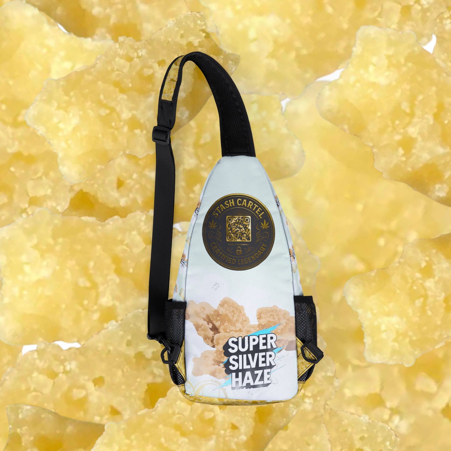 Super Silver Haze Crumble Stash Bag – Waxed Out Energy in a Classic Chrome Carry