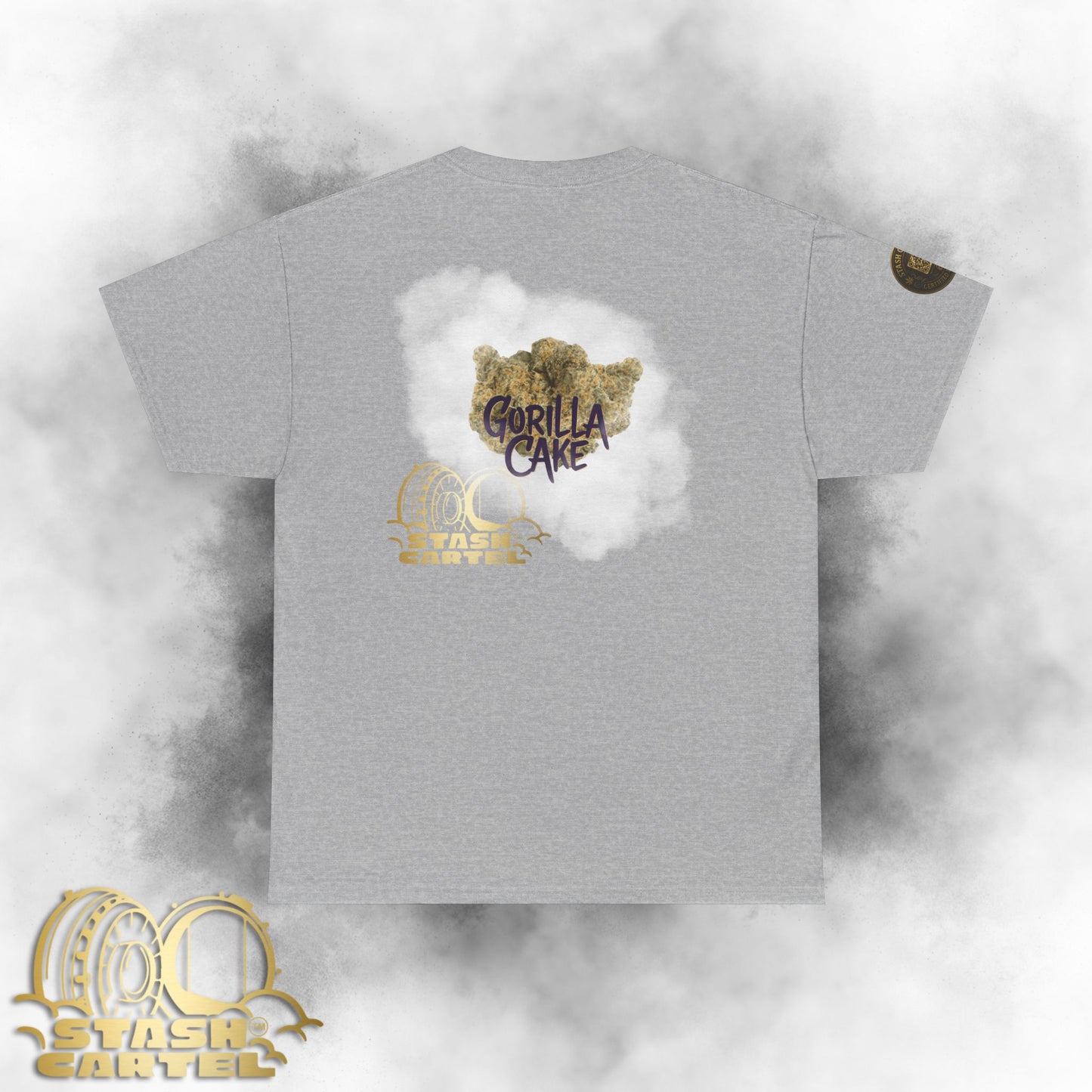 Gorilla Cake Tee – Hybrid Strength, Frosted Kush Unisex Heavy Cotton Tee