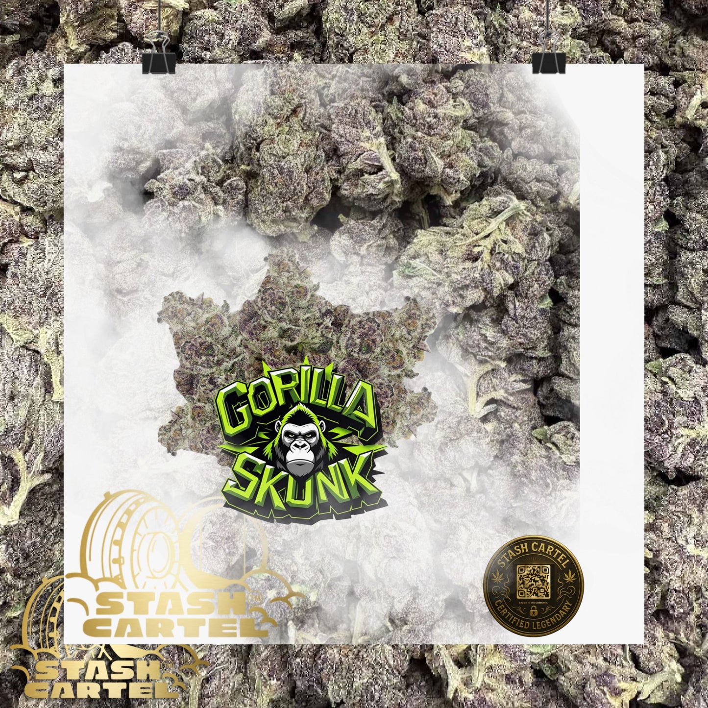 π¦ "Gorilla Skunk" Poster β Pungent Hybrid Cannabis Decor for Real Smokers