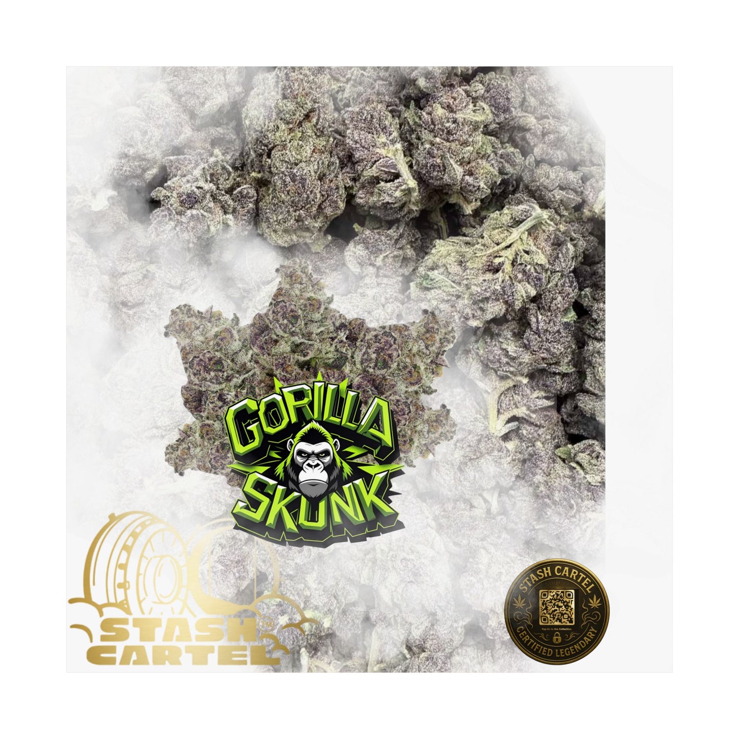 π¦ "Gorilla Skunk" Poster β Pungent Hybrid Cannabis Decor for Real Smokers