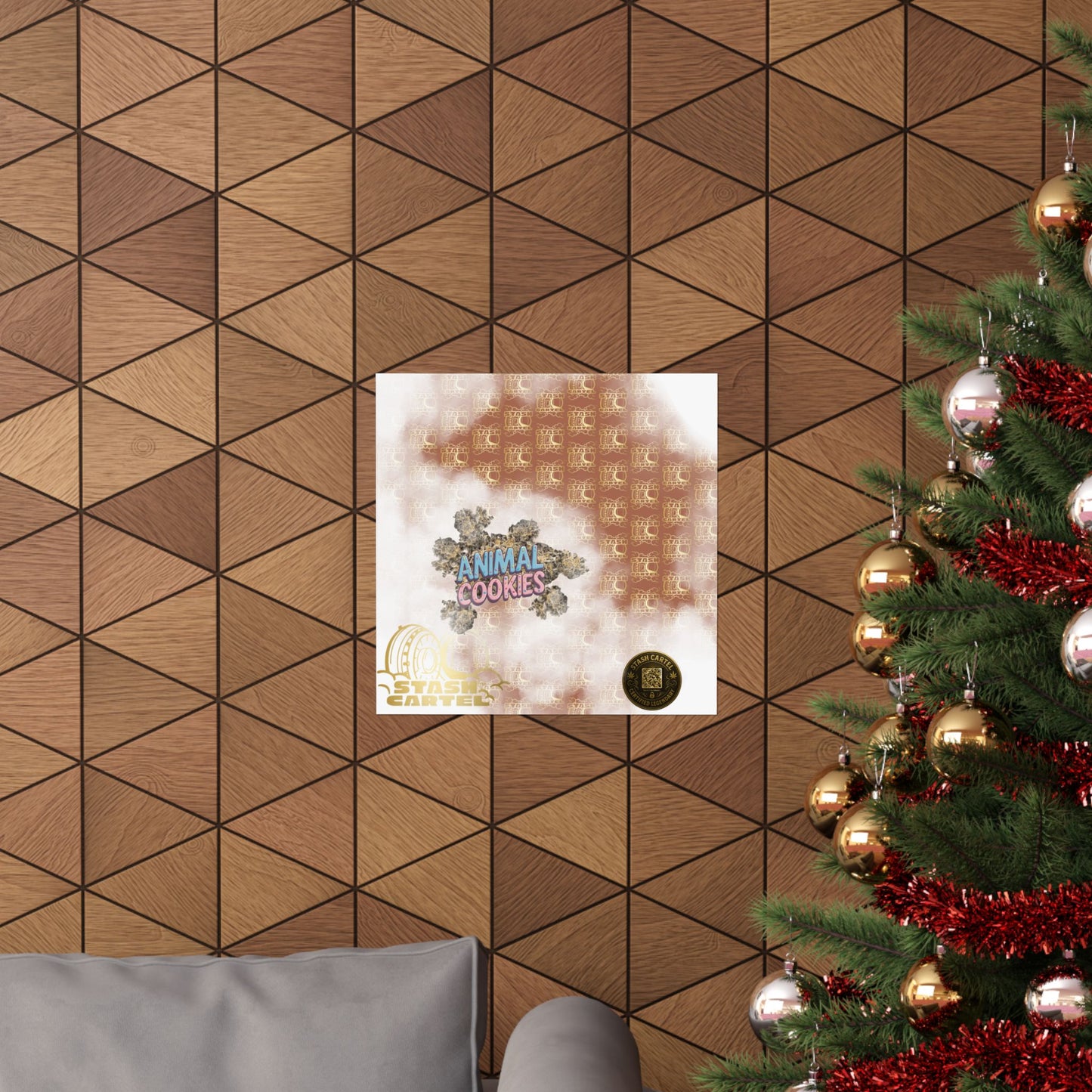 πͺπ¦ Animal Cookies Poster β Dense Indica Hybrid with Dessert Sweetness & Sedative Power