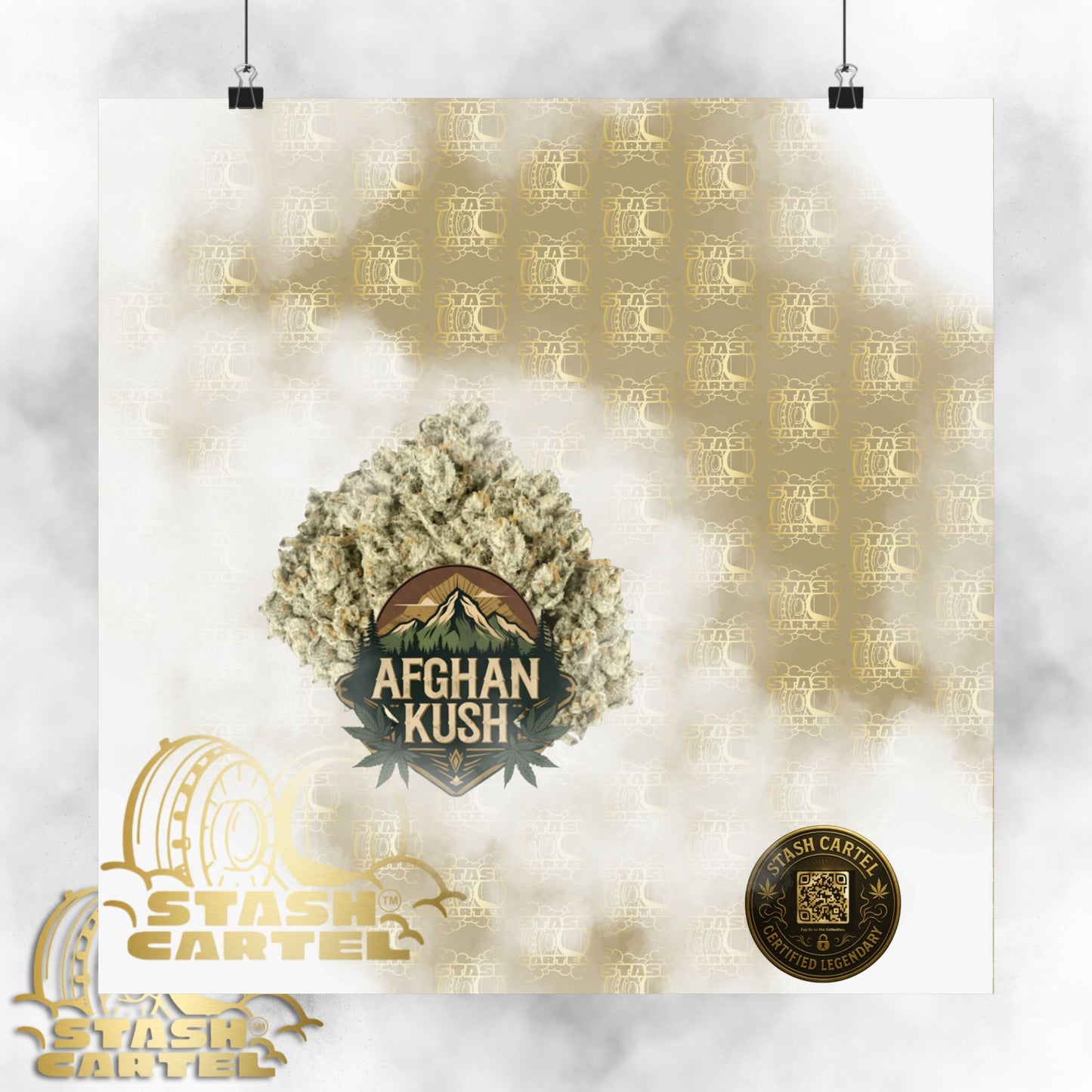 π§Ώπ Afghan Kush Poster β Deep Indica Poster with Landrace Power