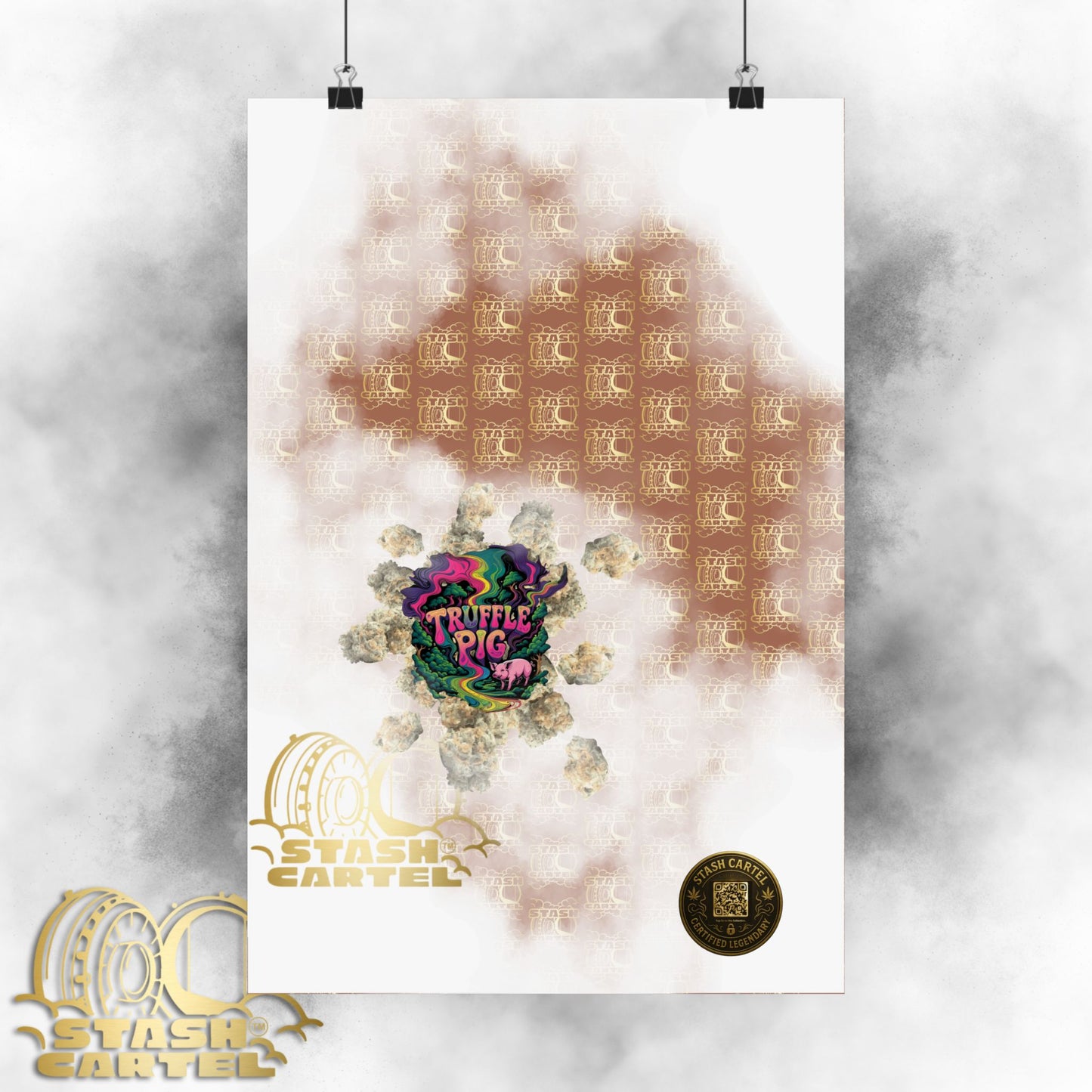 π·π« Truffle Pig Poster β Rare Indica Hybrid with Candy Gas & Earthy Depth
