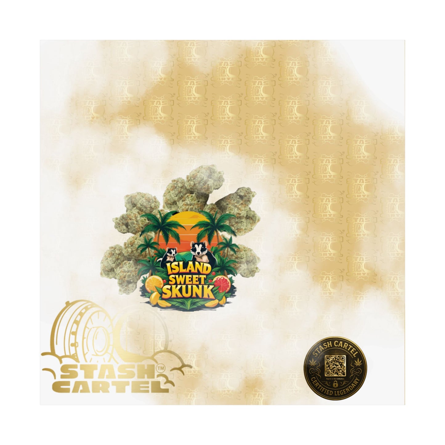 ποΈπ¦¨ Island Sweet Skunk Poster β Tropical Terp Print with Sunshine Sativa Energy