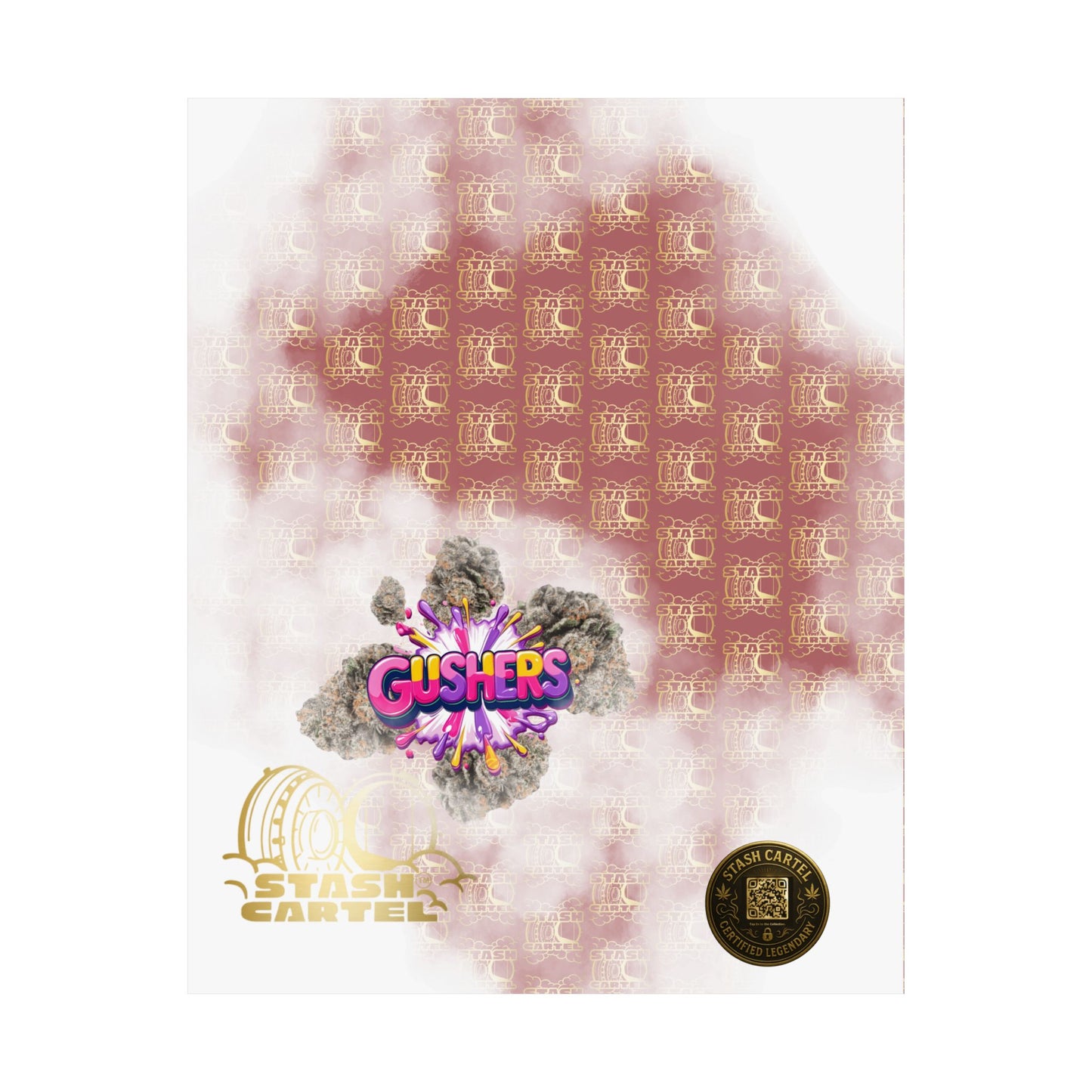 π¦π Gushers Poster β Exotic Candy-Indica Hybrid Poster with Creamy Fruit Punch