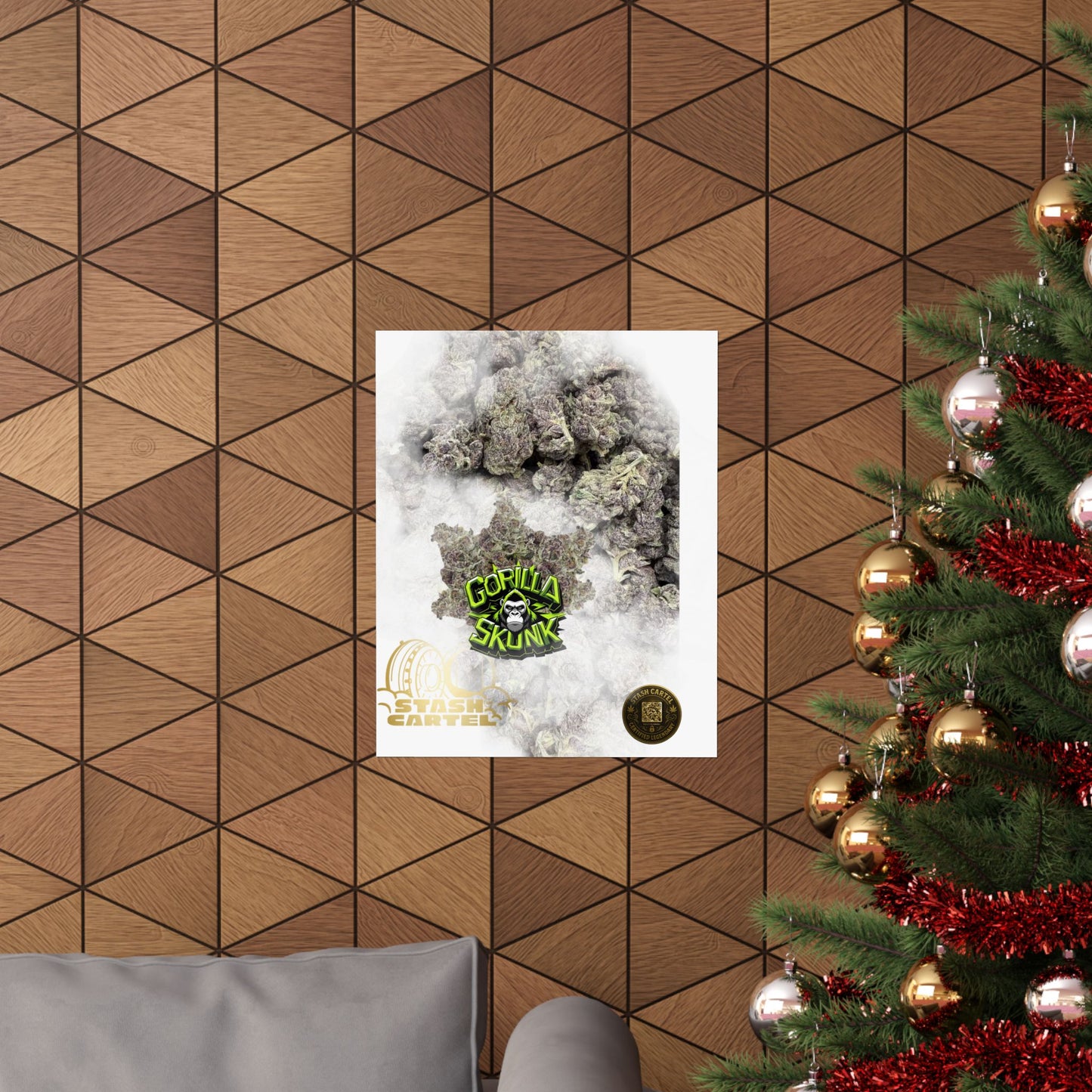 π¦ "Gorilla Skunk" Poster β Pungent Hybrid Cannabis Decor for Real Smokers
