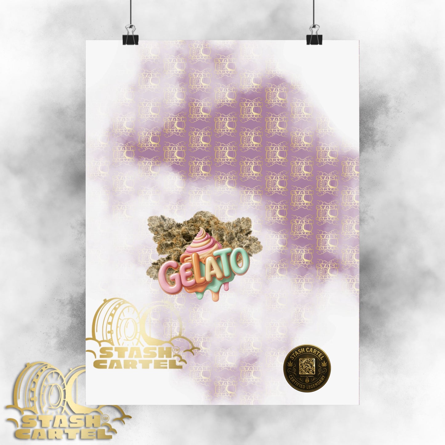 π¨ "Gelato" Strain Poster β Creamy Cannabis Wall Print with Smooth Vibes