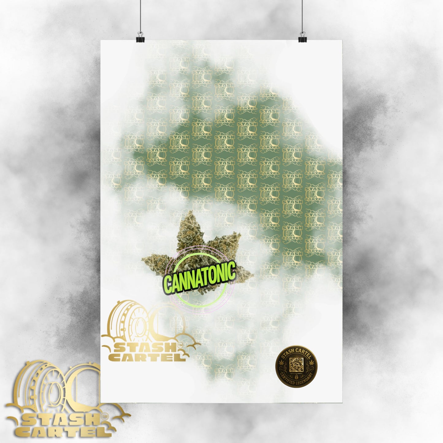 π§ββοΈπΏ Cannatonic Poster β High-CBD Hybrid Wall Art for Calm, Clear-Headed Wellness