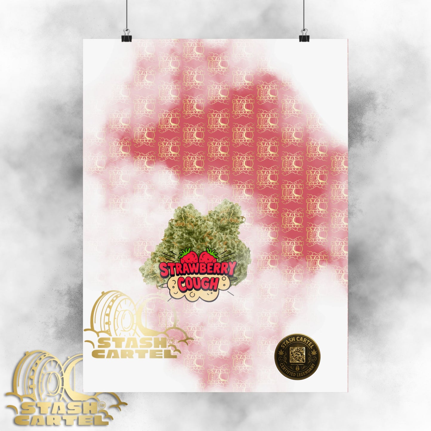 π "Strawberry Cough" Skunky Sativa Poster